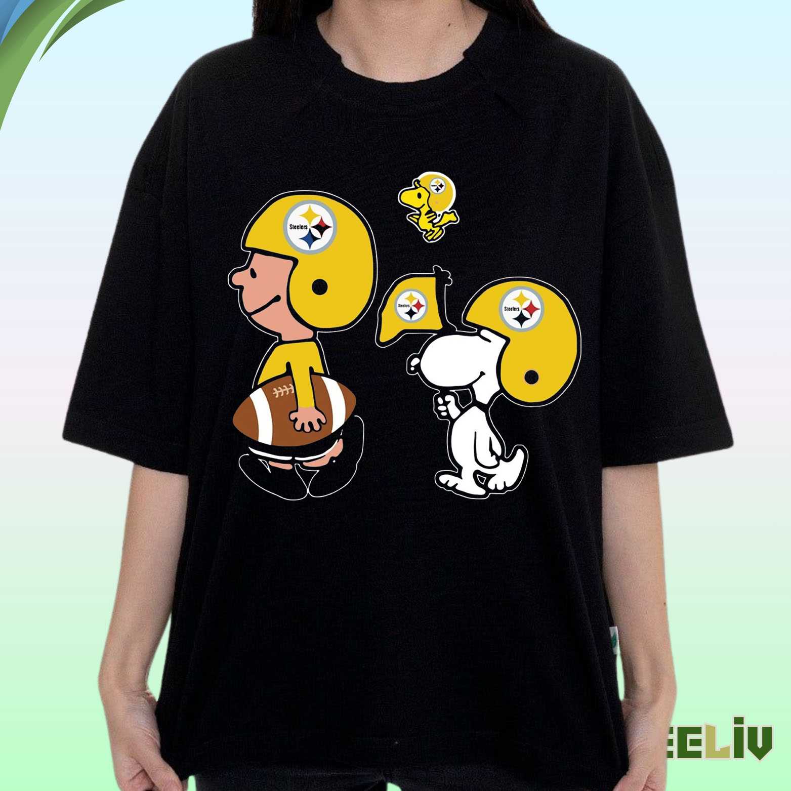 Peanuts Steelers Graphic Tee – Classic Pittsburgh Football Fan Shirt