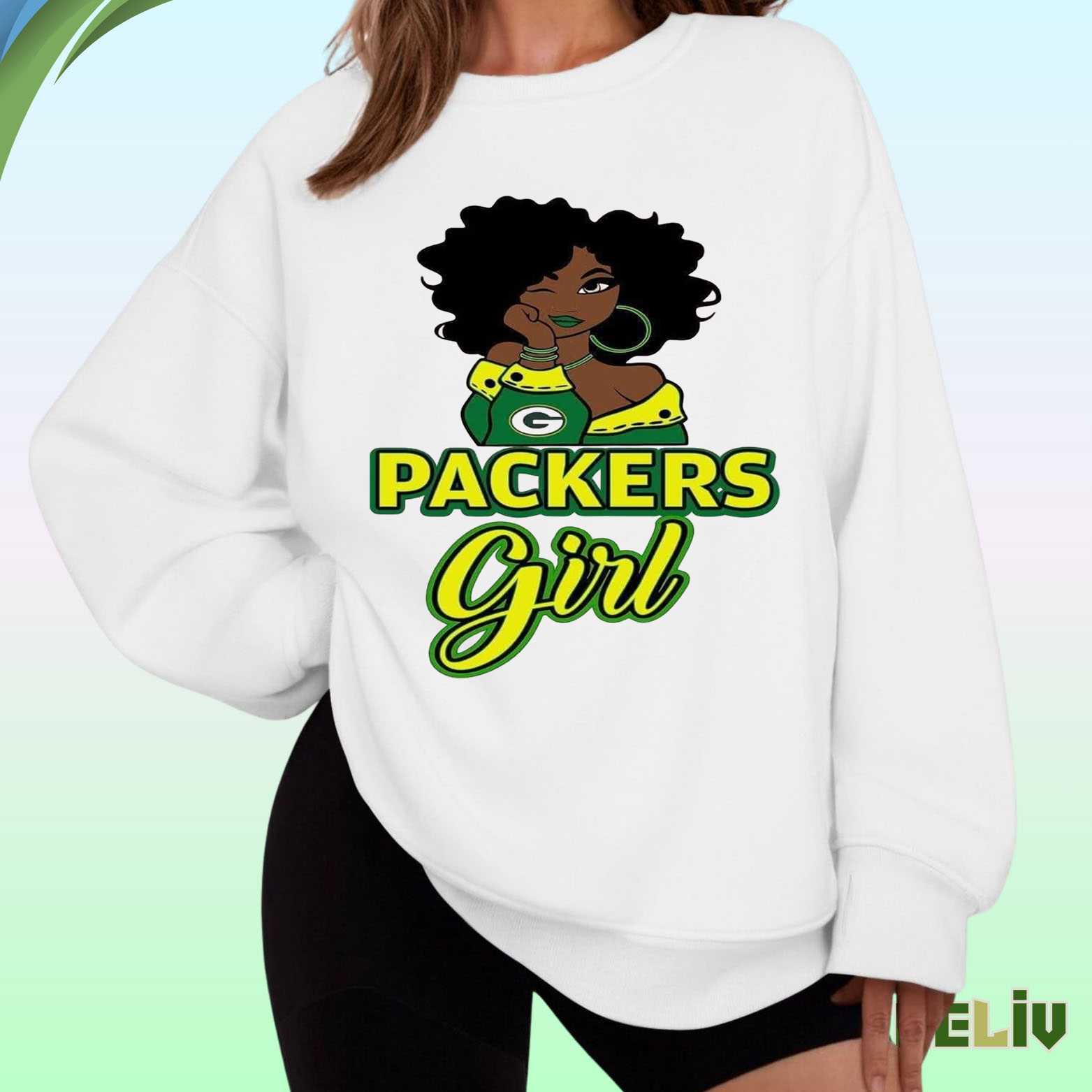 Packers Girl Sweatshirt - Green Bay Nfl Women’s Football Crewneck