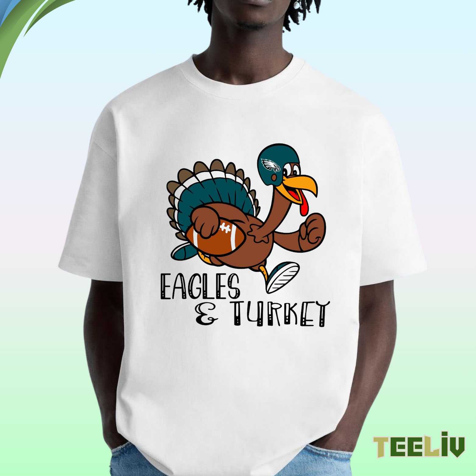 Eagles Thanksgiving T Shirt - Turkey Football Fan Tee
