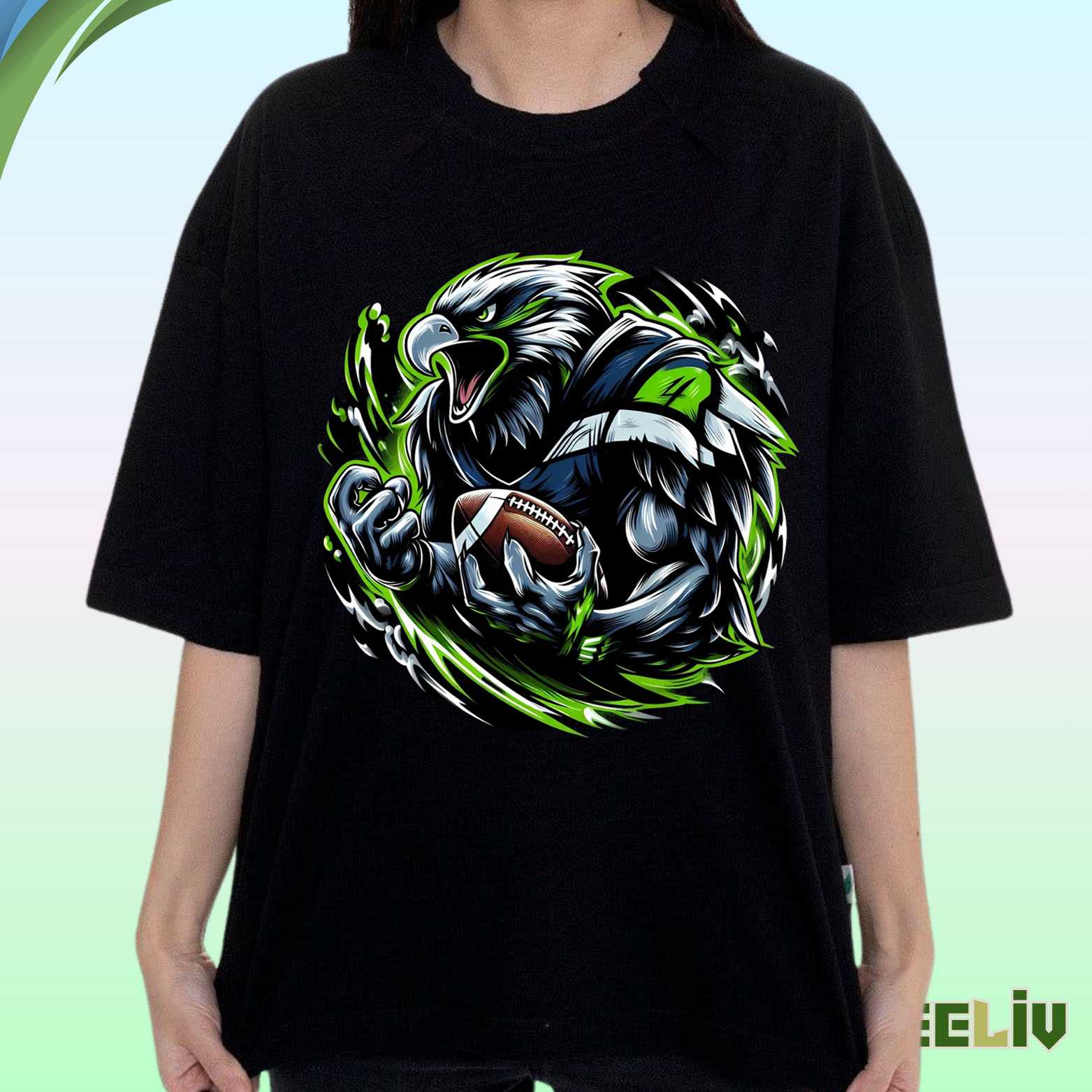 Seattle Seahawks Eagle T Shirt – Fierce Nfl Football Fan Tee