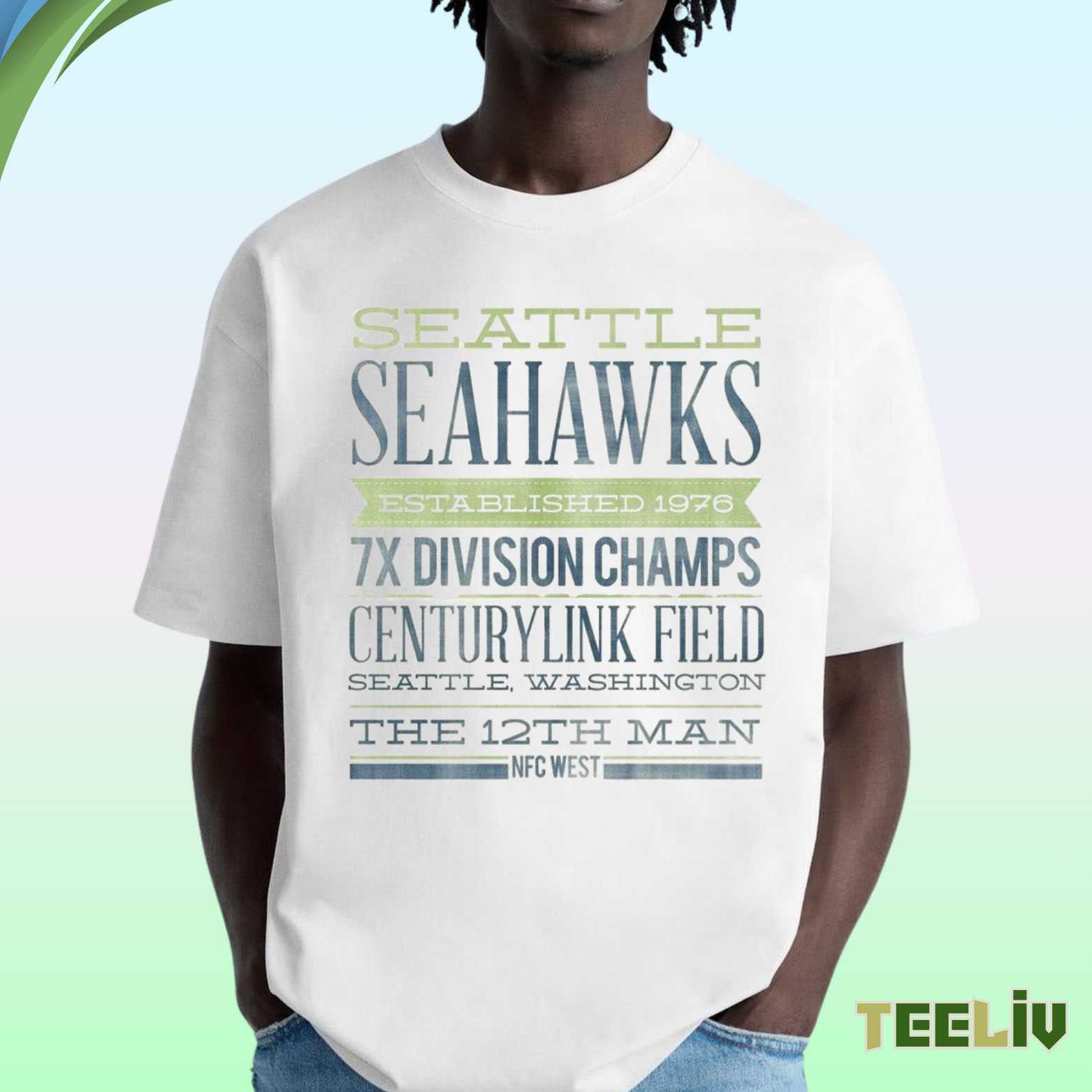Seattle Seahawks Heritage T Shirt – The 12th Man Fan Pride Tee