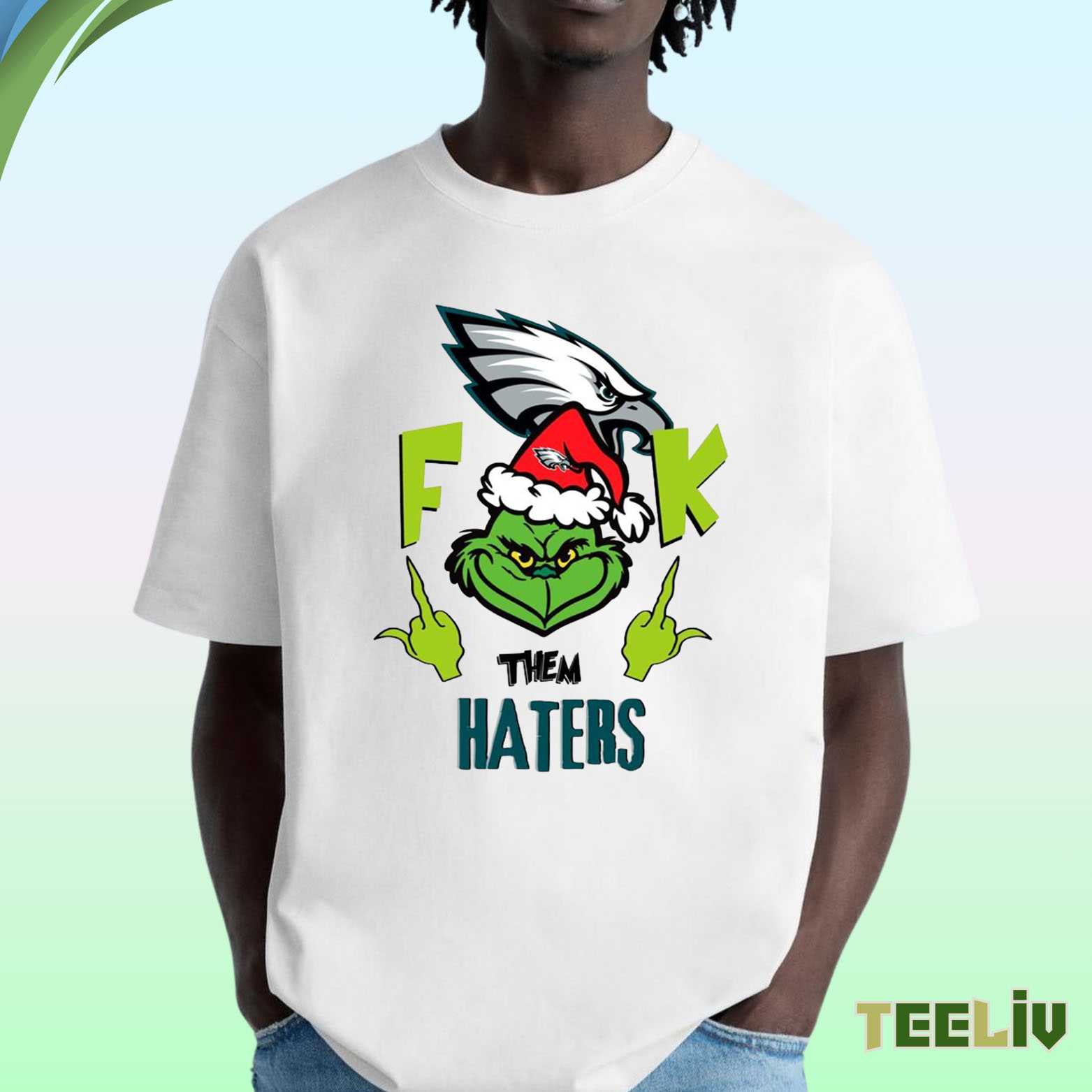 Philadelphia Eagles T Shirt - Grinch Haters Tee