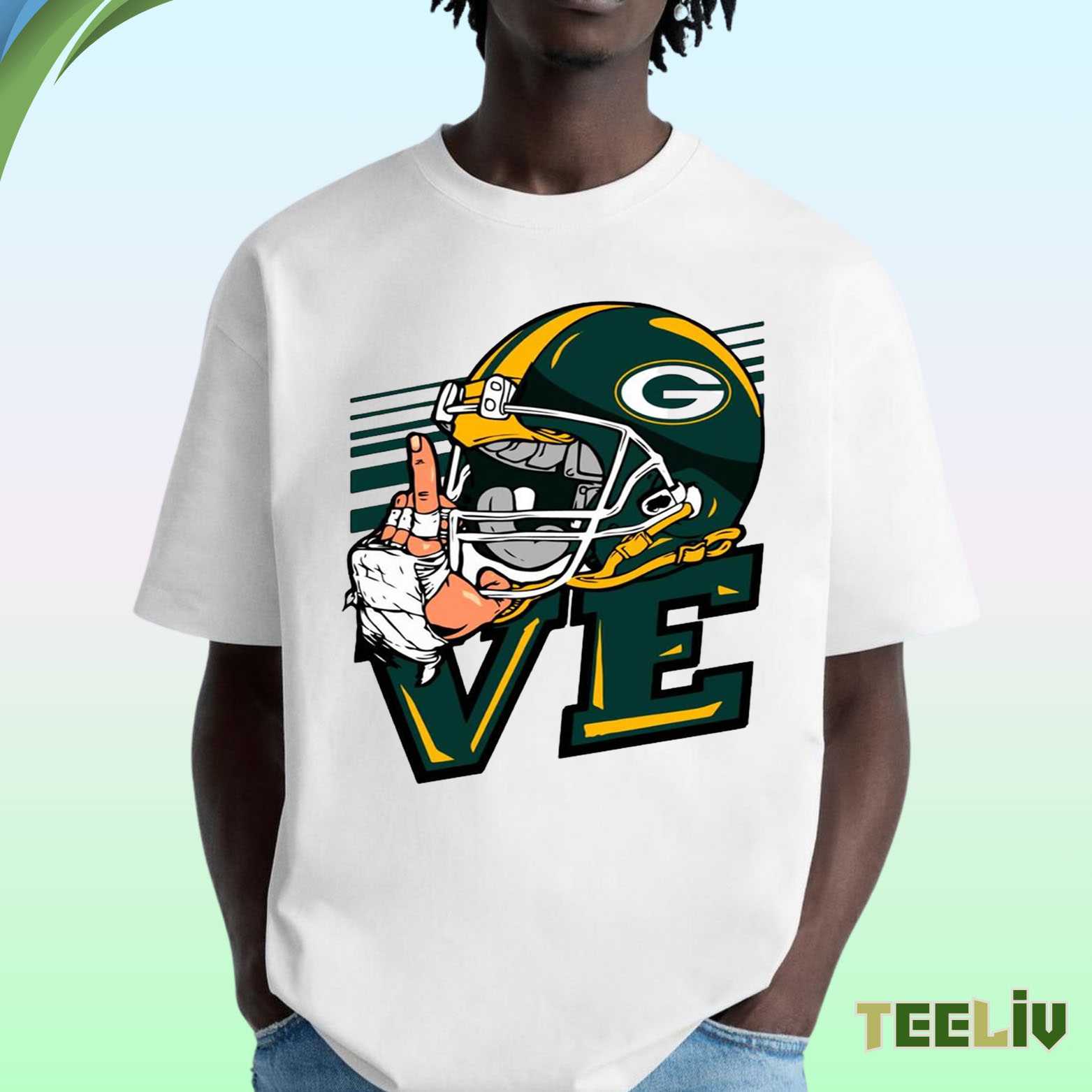 Green Bay Packers T Shirt - Love Football Tee