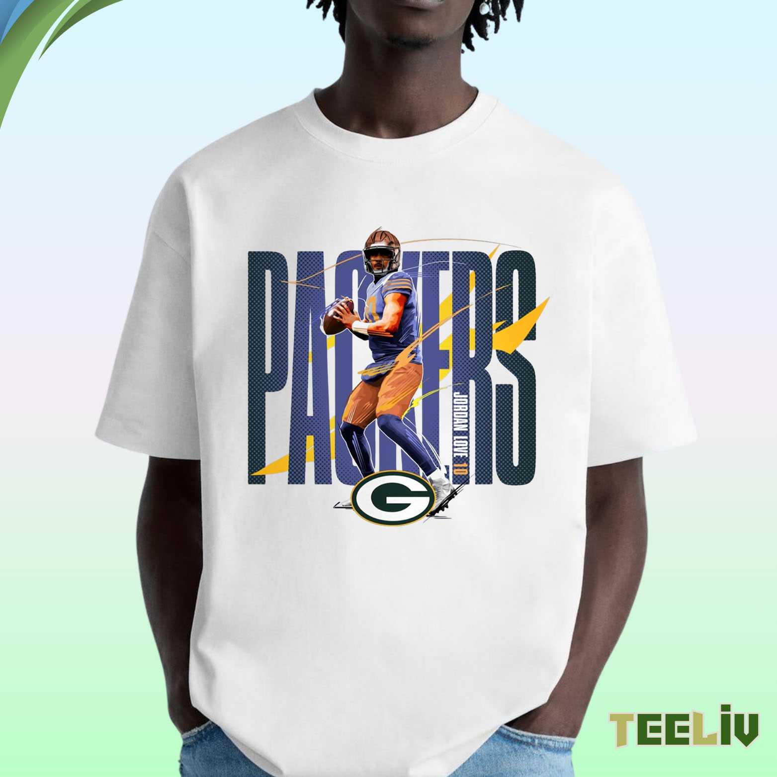 Green Bay Packers T Shirt - Jordan Love Fan Tee
