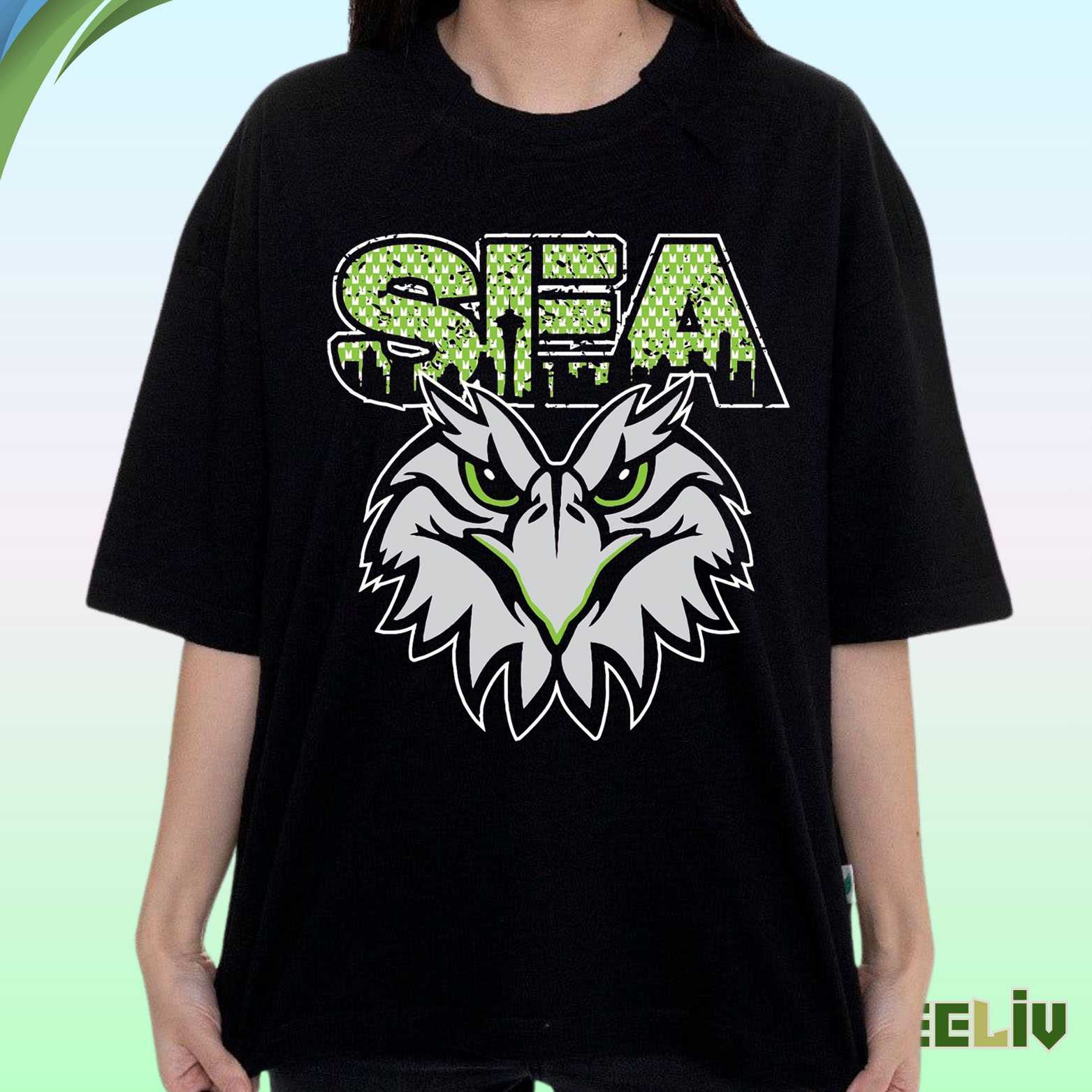 Seattle Seahawks Sea T Shirt – Fierce Nfl Football Fan Tee