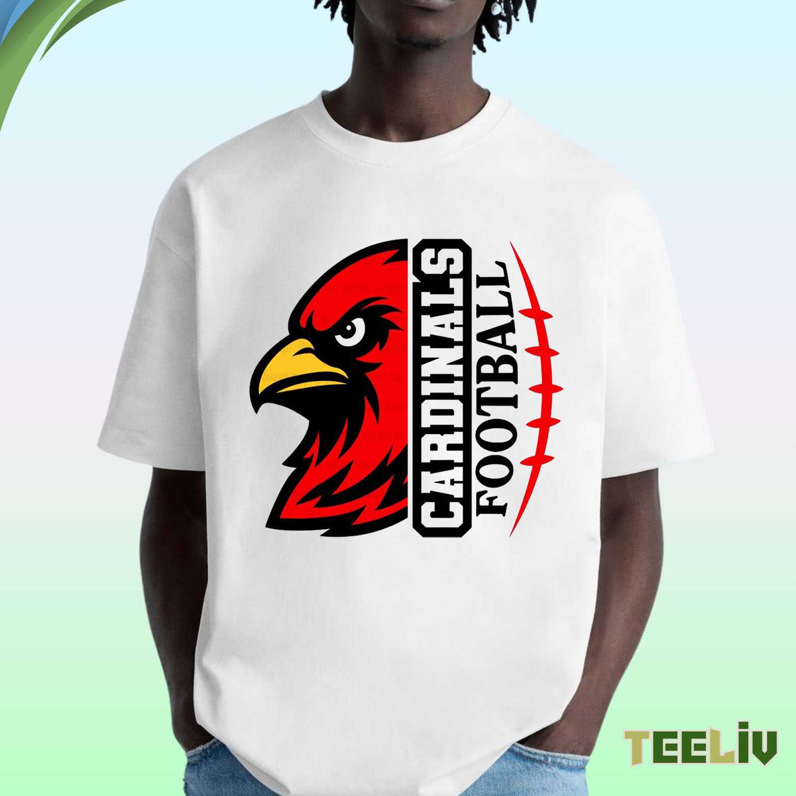 Cardinals Football Pride T Shirt – Bold Redbird Graphic Tee