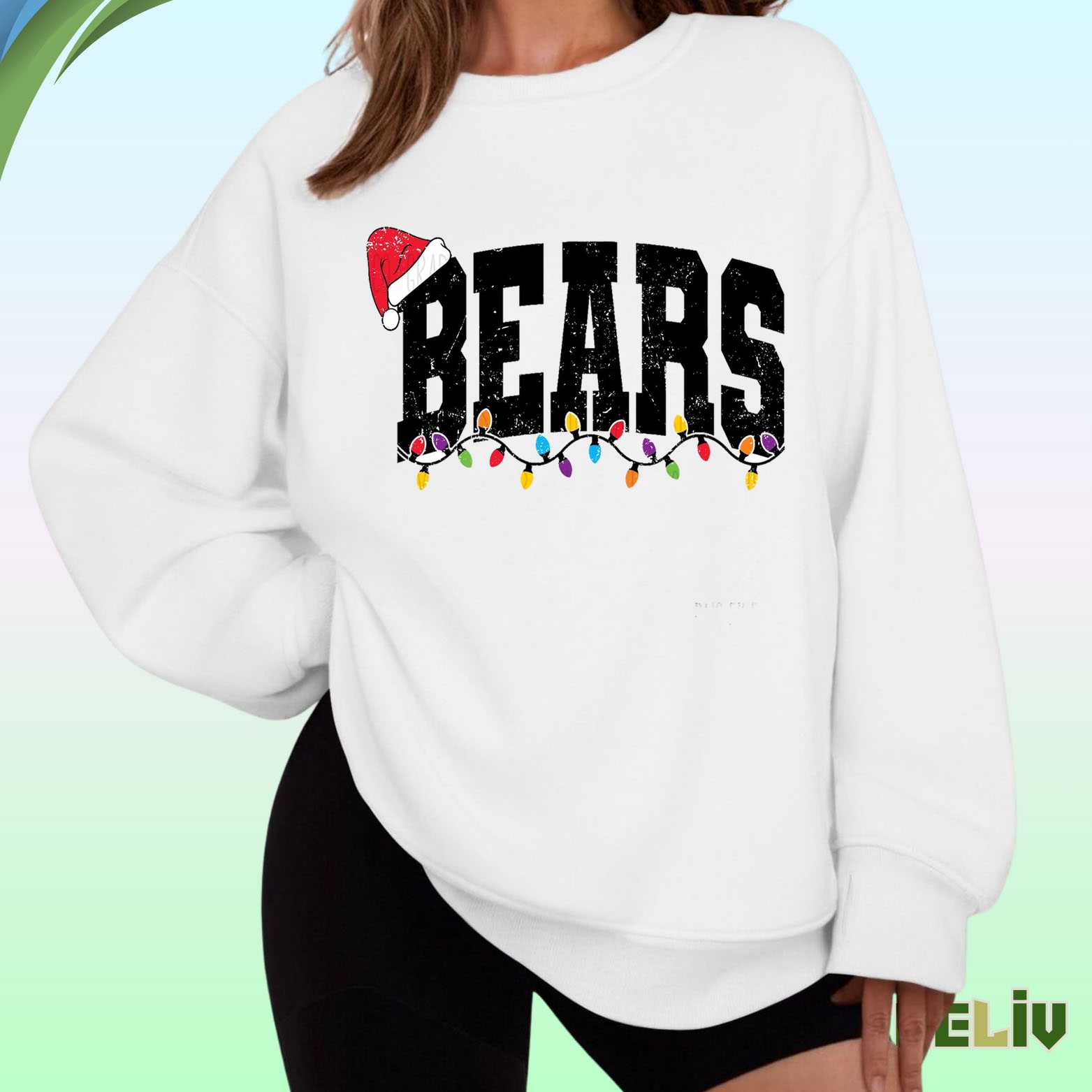 Bears Christmas Sweatshirt – Holiday Lights Sweatshirt