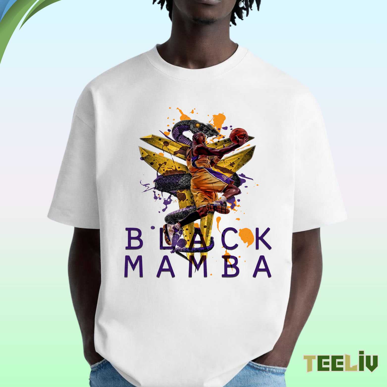 Black Mamba T Shirt – Kobe Bryant Dunk Art Tee