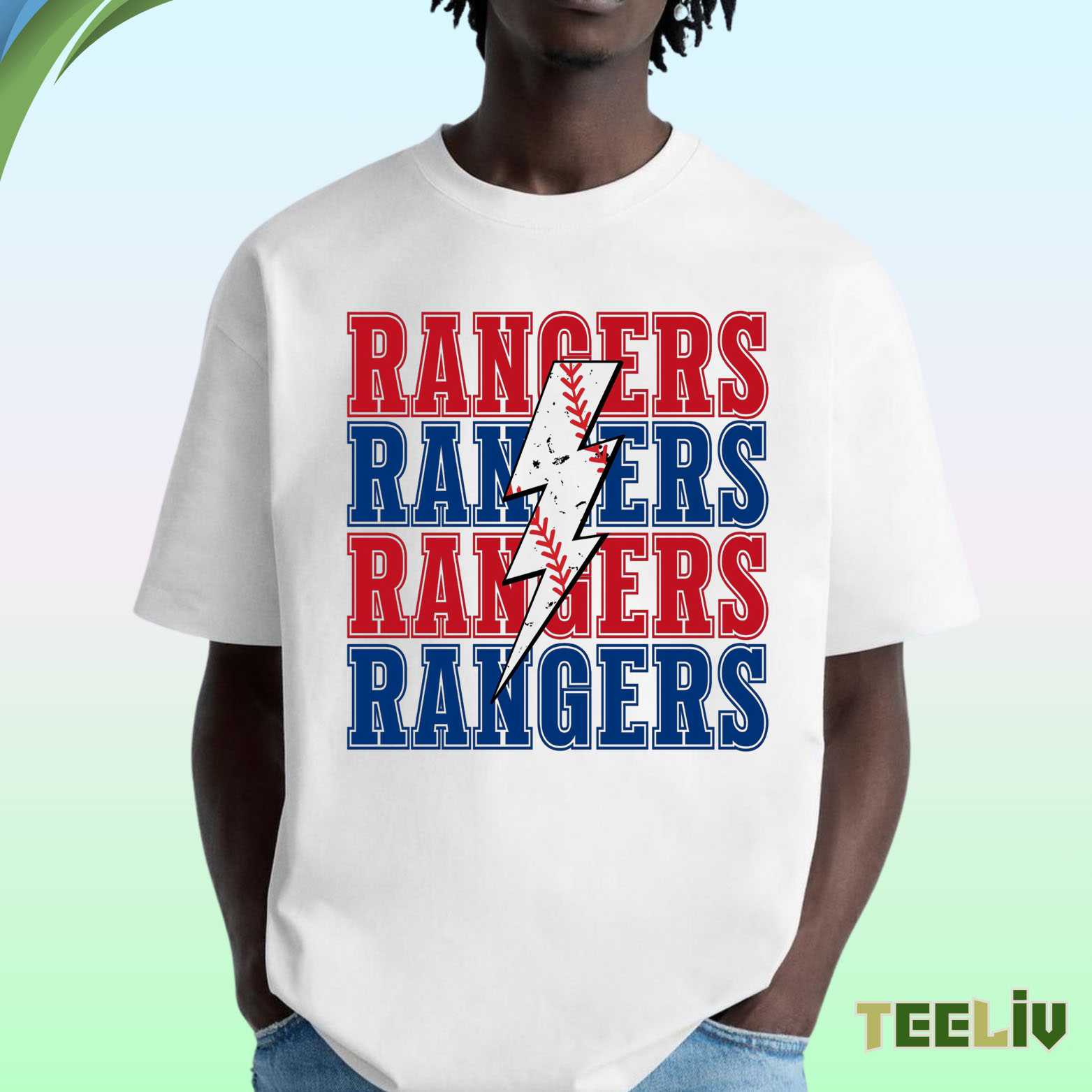 Texas Rangers Lightning Tee – Bold Baseball Spirit Shirt