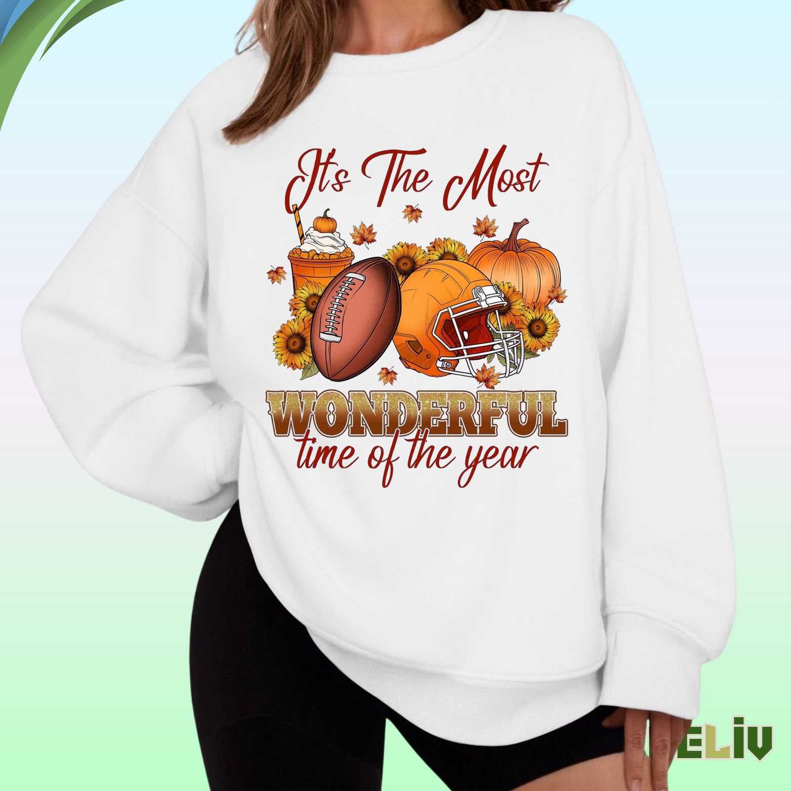 Fall Football Sweatshirt – It’s The Most Wonderful Time Game Day Shirt