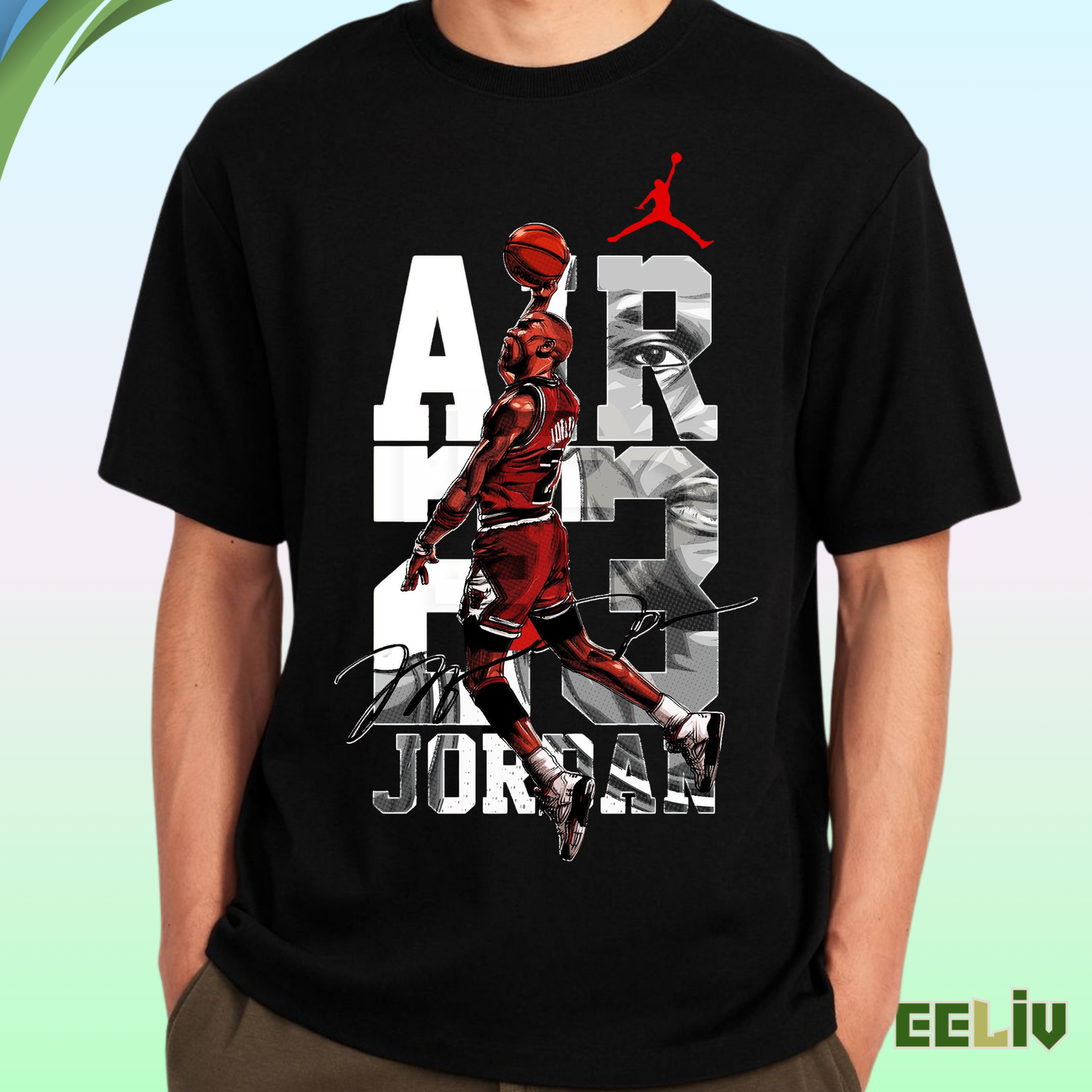 Air Jordan 23 Black Tee - Retro Dunk Edition