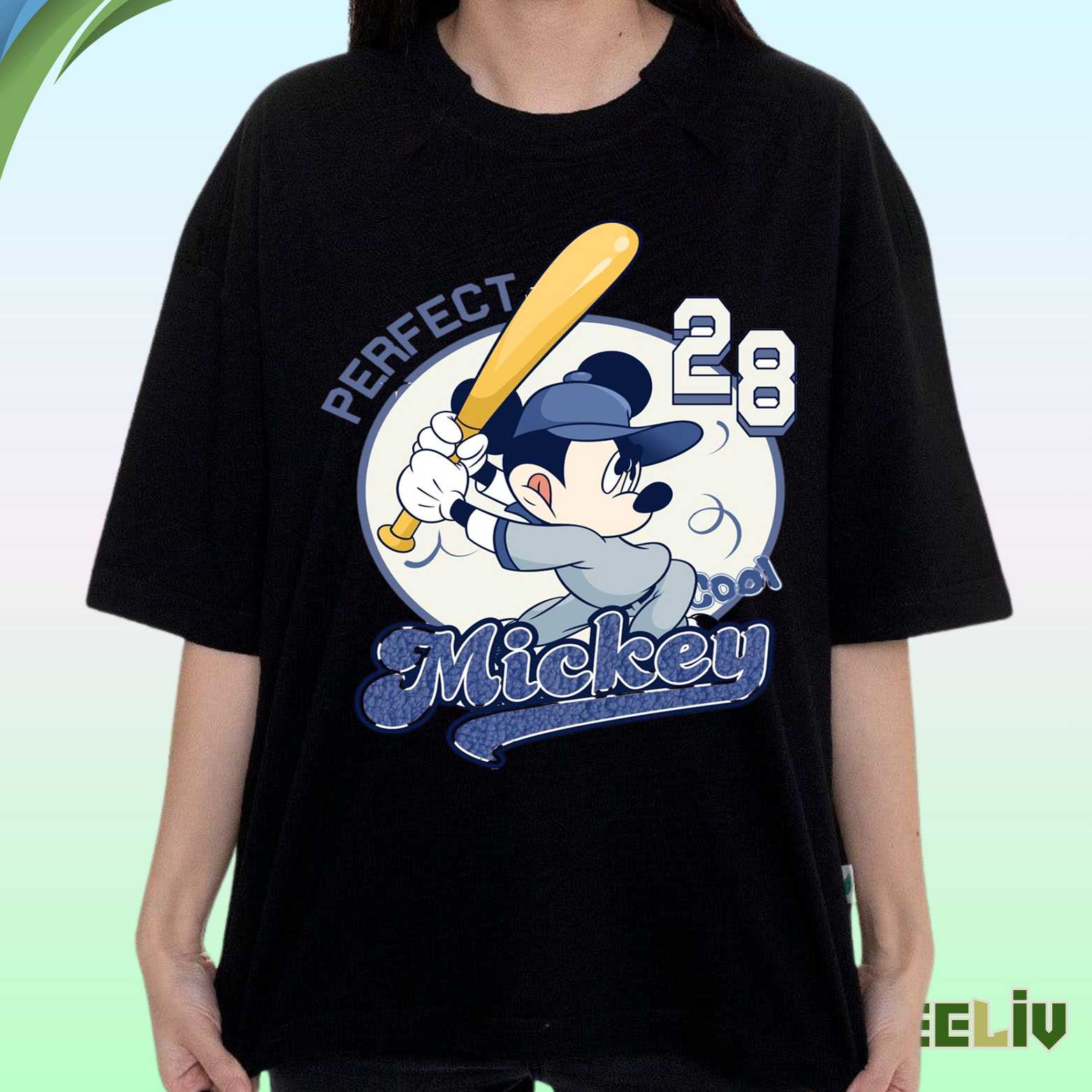 Mickey Mouse – Perfect Swing Baseball T Shirt