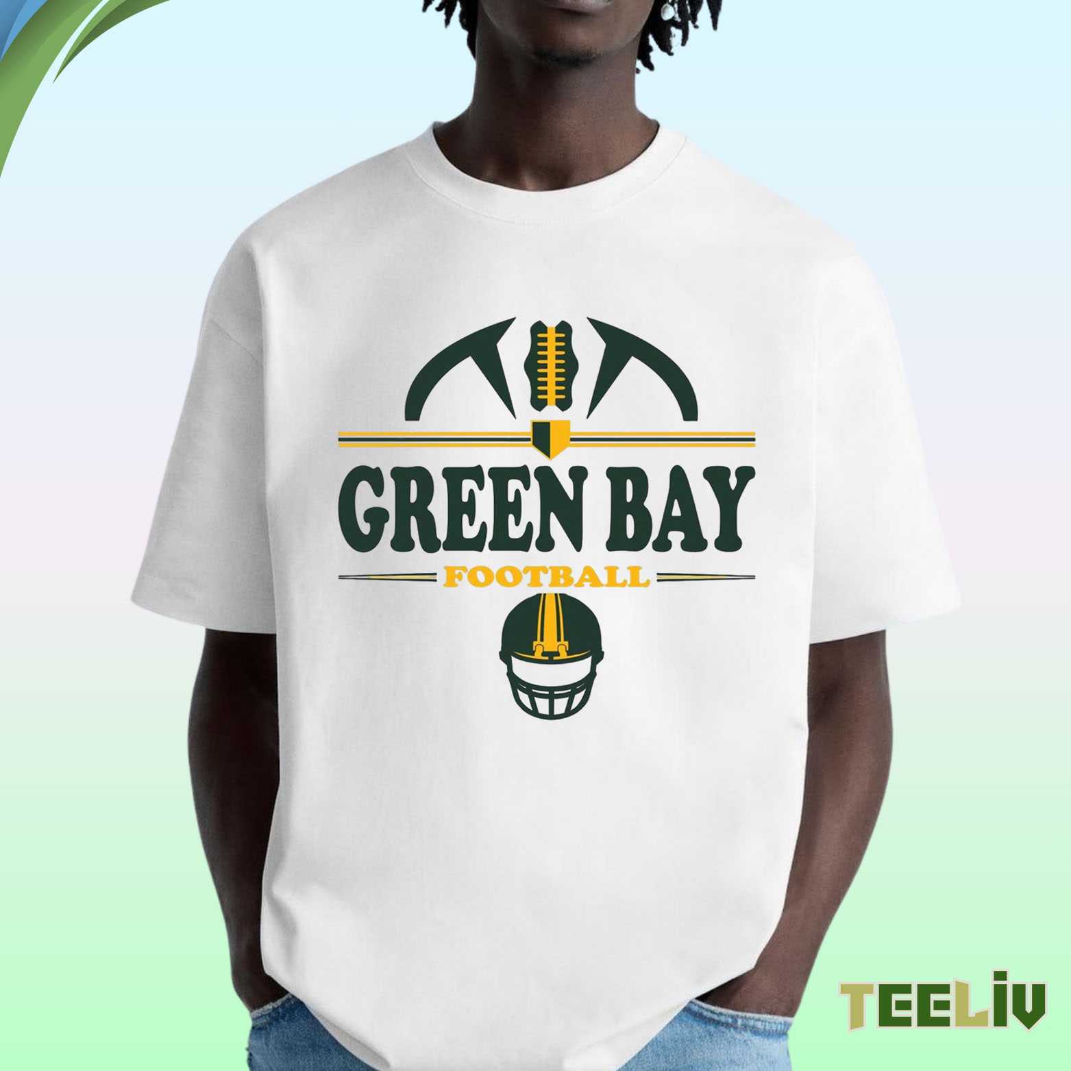 Green Bay Football T Shirt - Logo Classic Tee