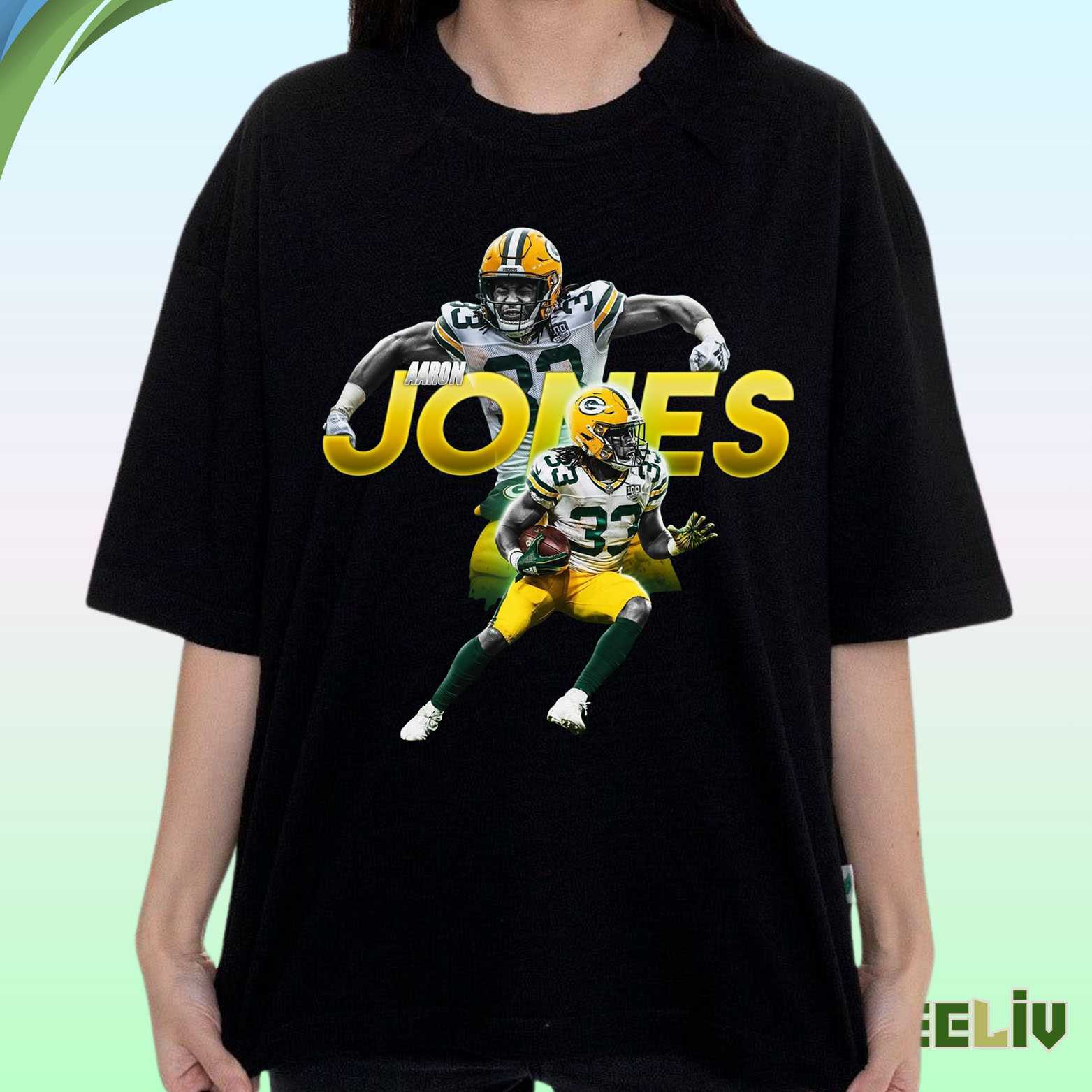 Green Bay Packers T Shirt - Aaron Jones Fan Tee