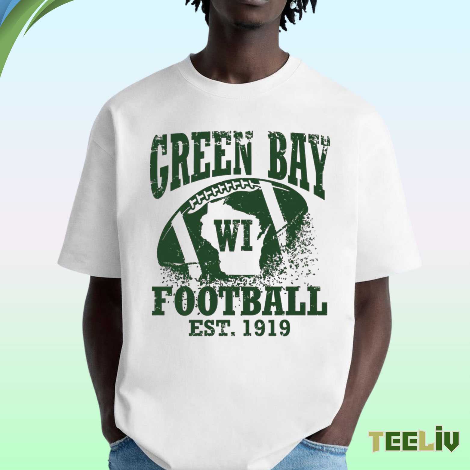 Green Bay Football T Shirt - Wisconsin Heritage Tee