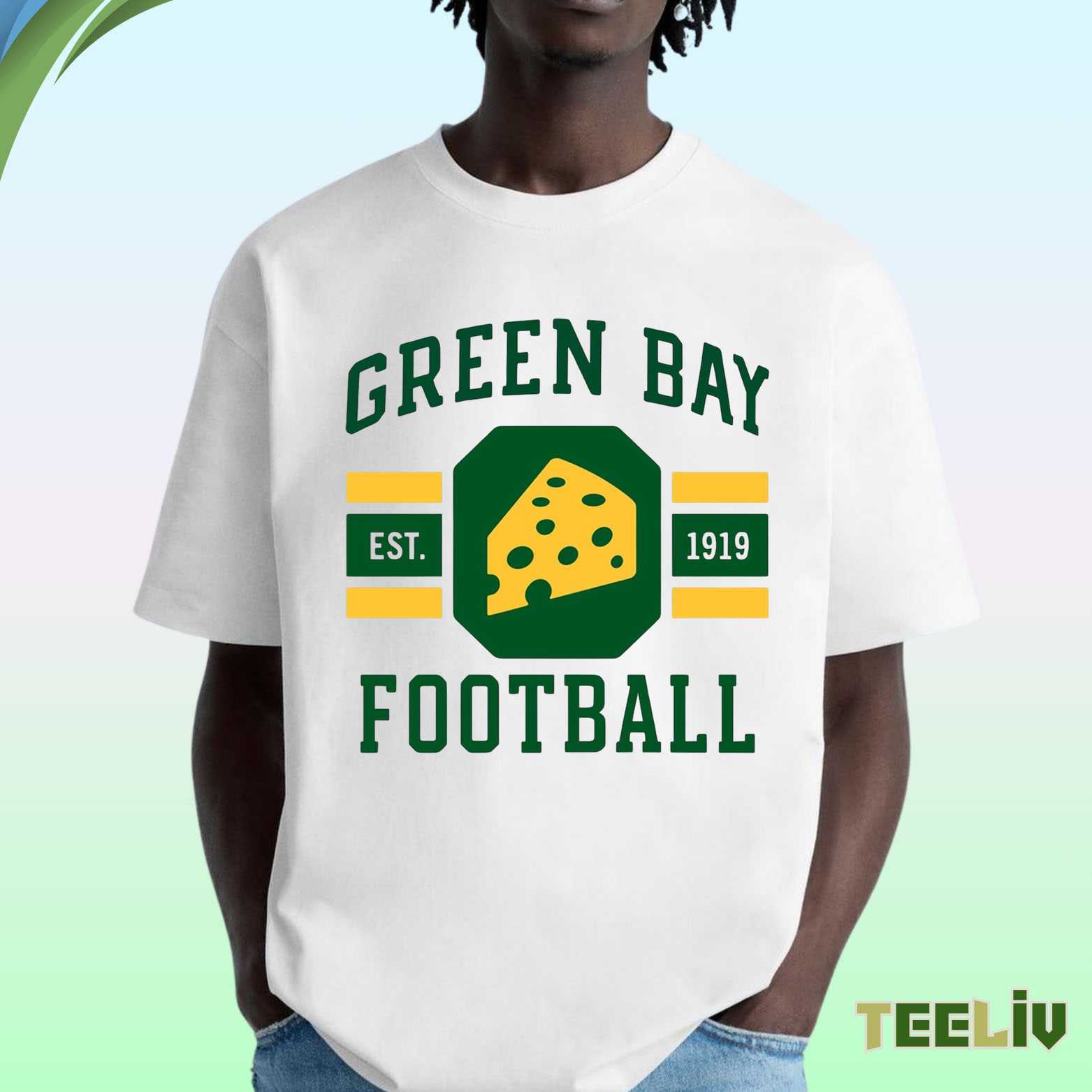 Green Bay Football T Shirt - Cheesehead Fan Tee