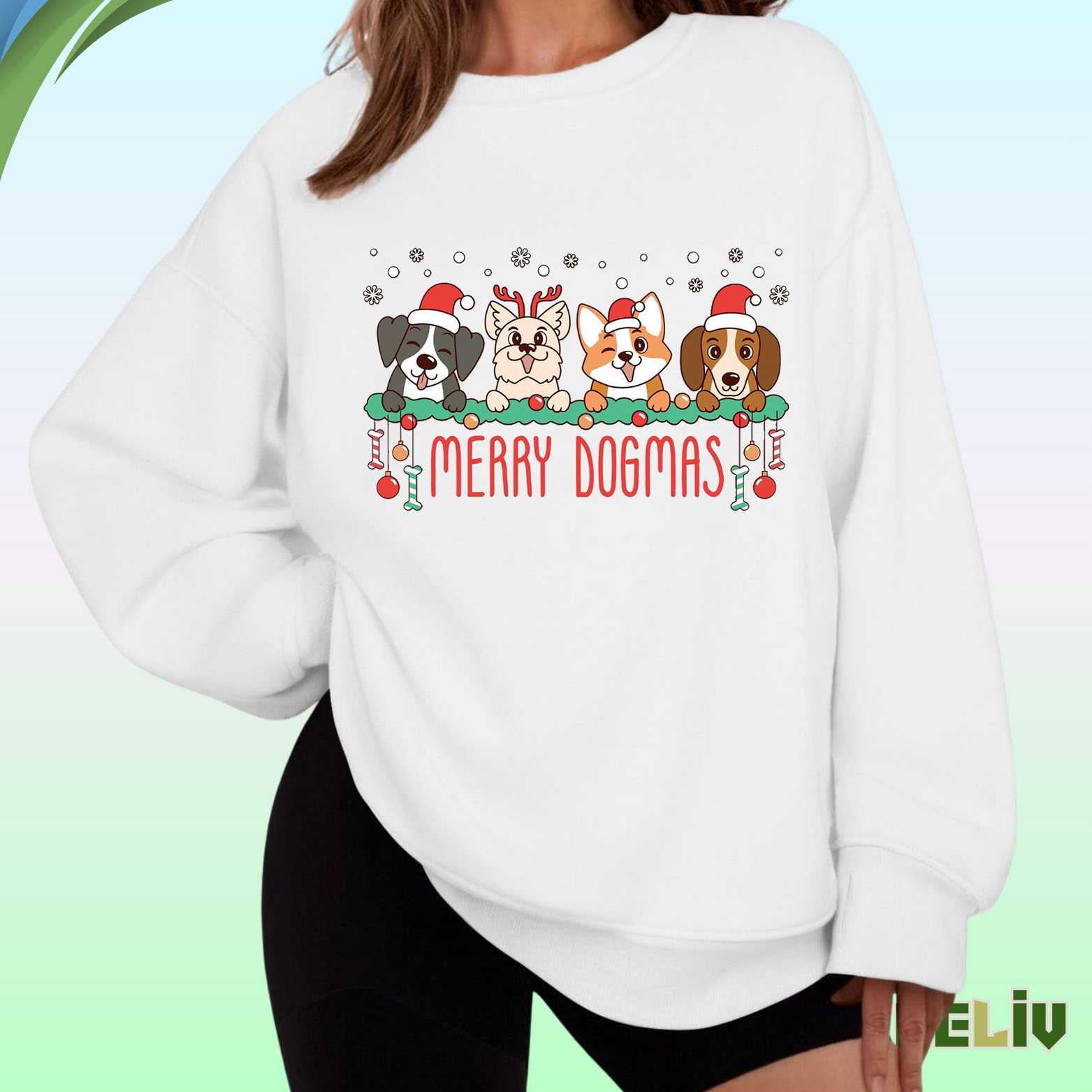 Puppy Dog Crew Merry Dogmas Christmas Sweatshirt