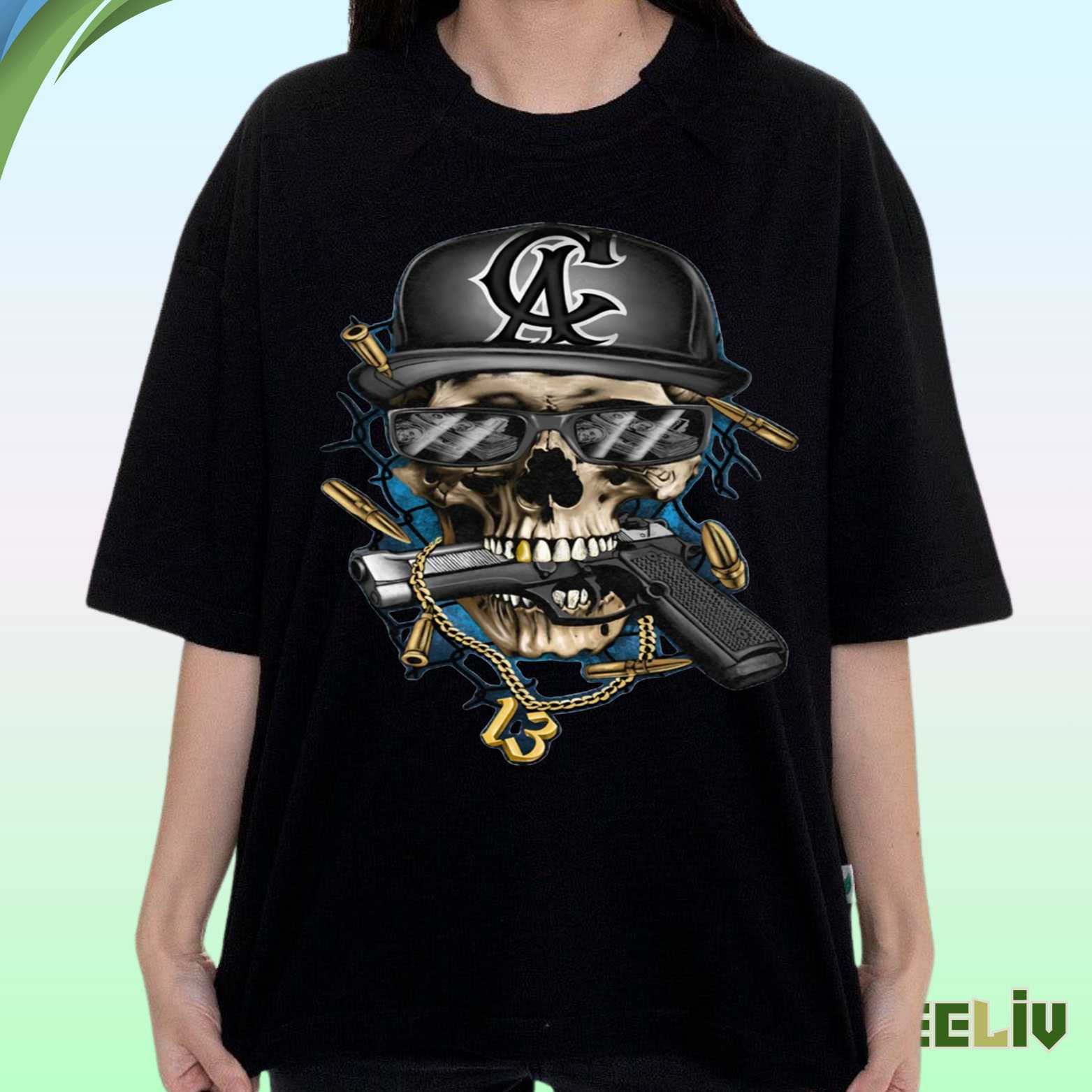 Gangsta Skull Streetwear Tee – Dark Urban Style Shirt