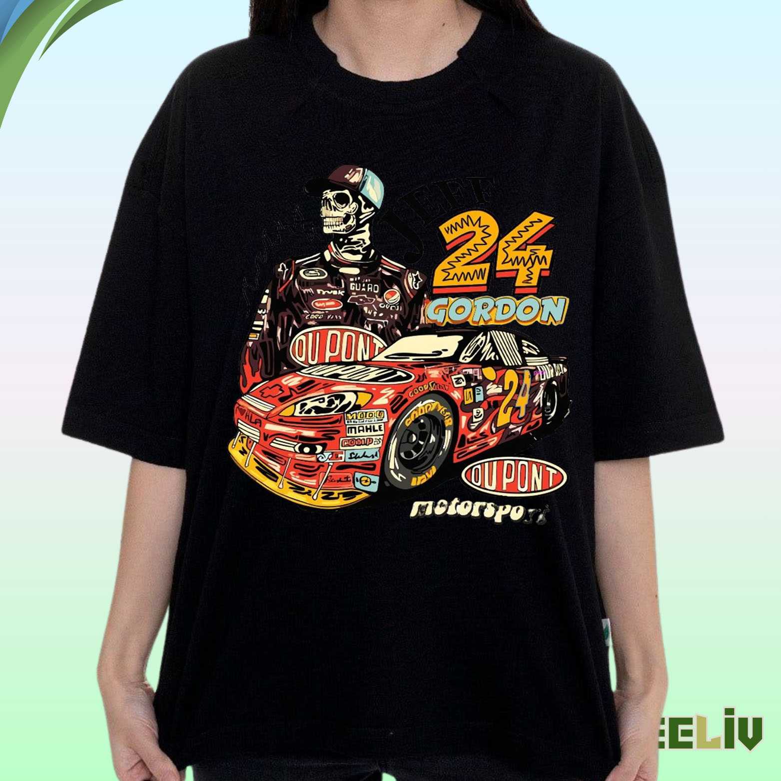 Jeff Gordon Racing T Shirt – Vintage Nascar 24 Dupont Motorsports Tee