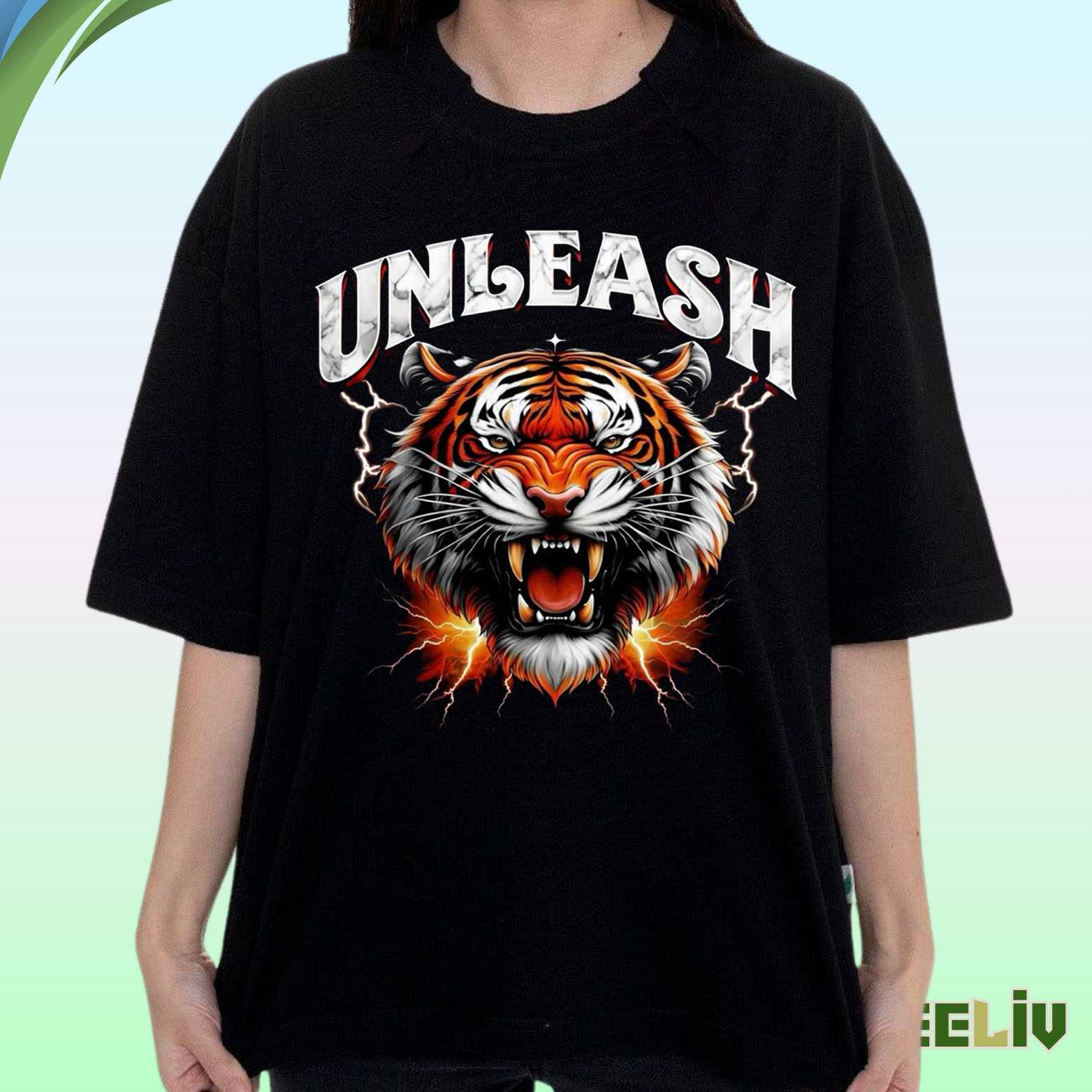 Unleash The Tiger Graphic Tee – Fierce Animal Power Shirt