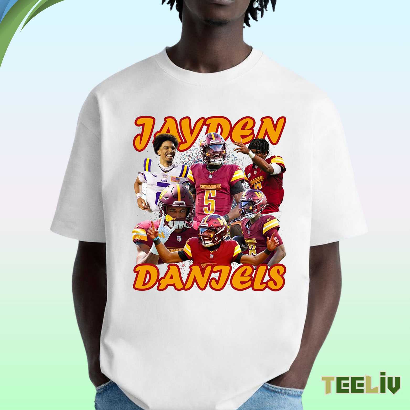Jayden Daniels T Shirt – Commanders Star T Shirt