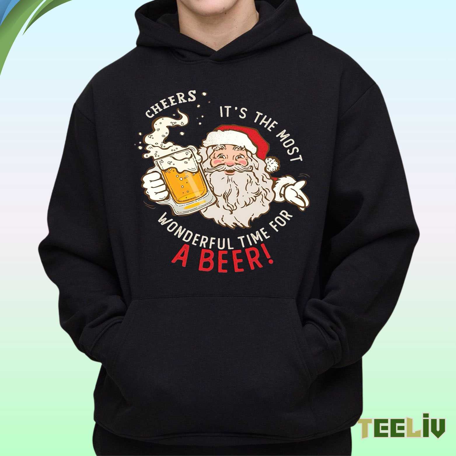 Santa Beer Hoodie – Wonderful Time Hoodie
