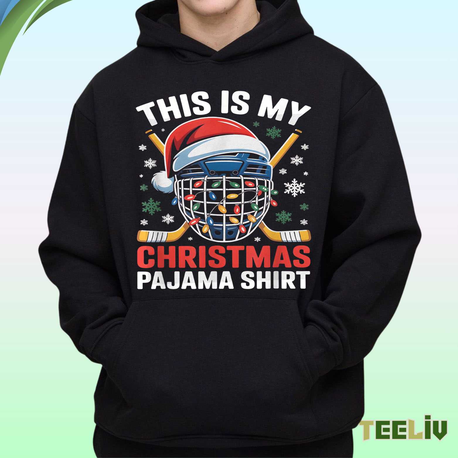 Hockey Pajama Hoodie – Christmas Mask Hoodie