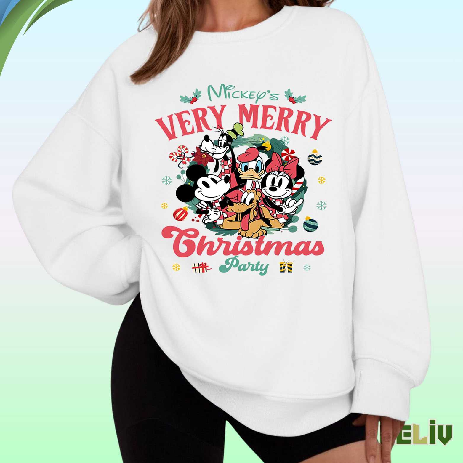 Mickeys Very Merry Party Crewneck - Disney Christmas Sweatshirt