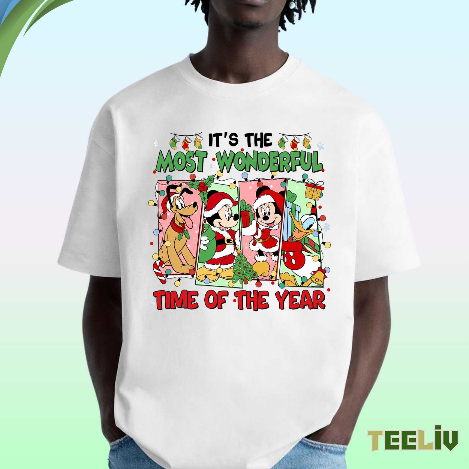 Disney Most Wonderful Time Comic Tee - Mickey And Friends Holiday Shirt