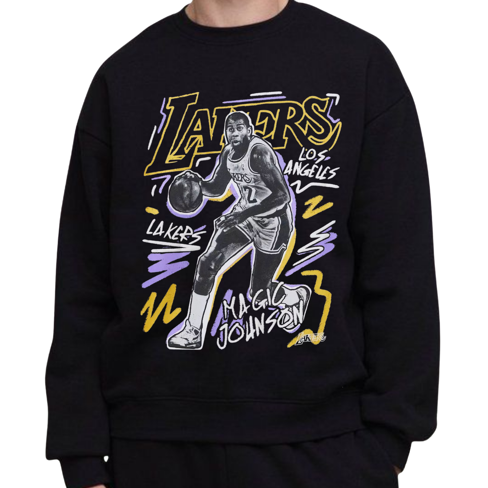 Magic Johnson Los Angeles Lakers Sweatshirt – Retro Basketball Tribute