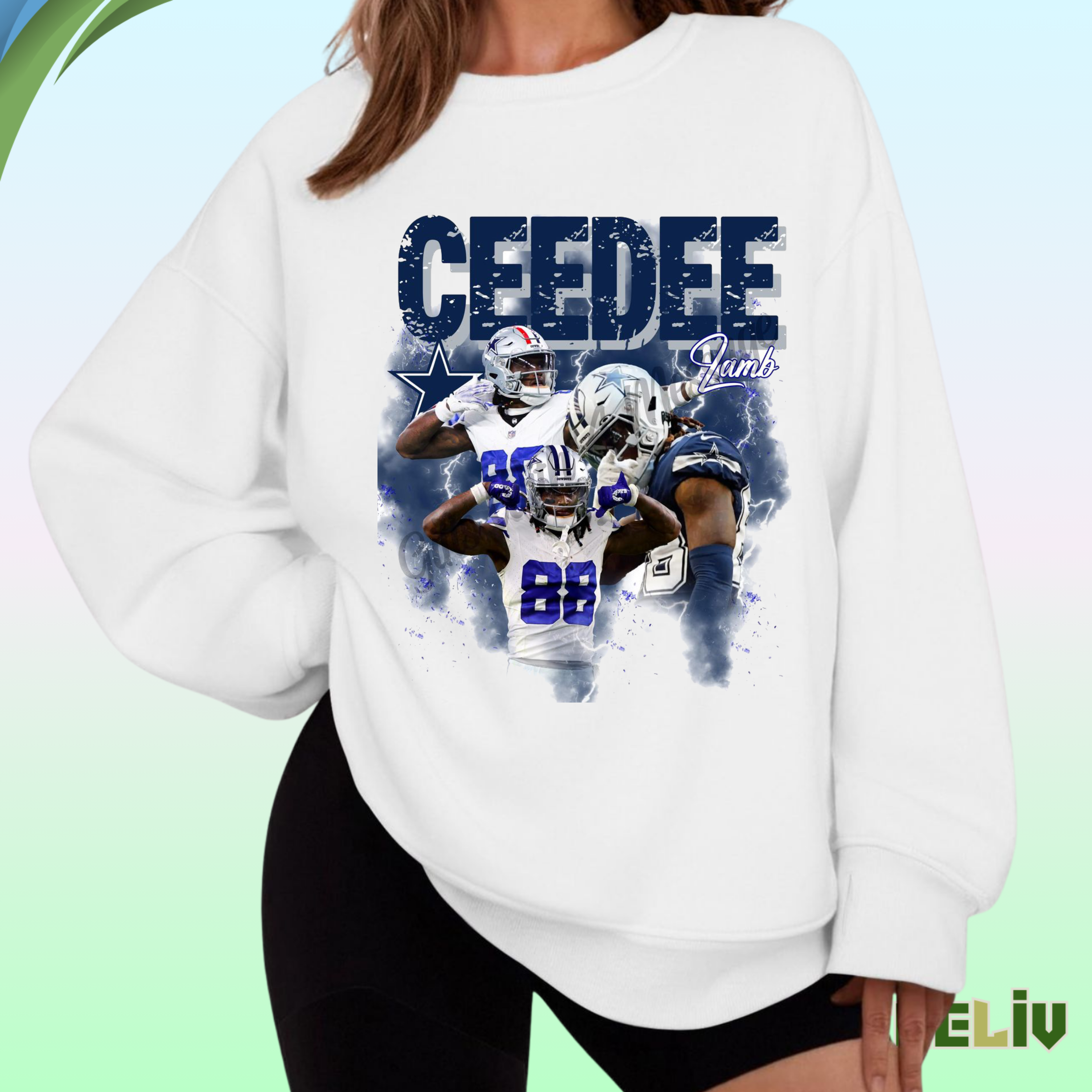 Ceedee Lamb Star Power Sweatshirt – Dallas Cowboys Nfl Fan Crewneck