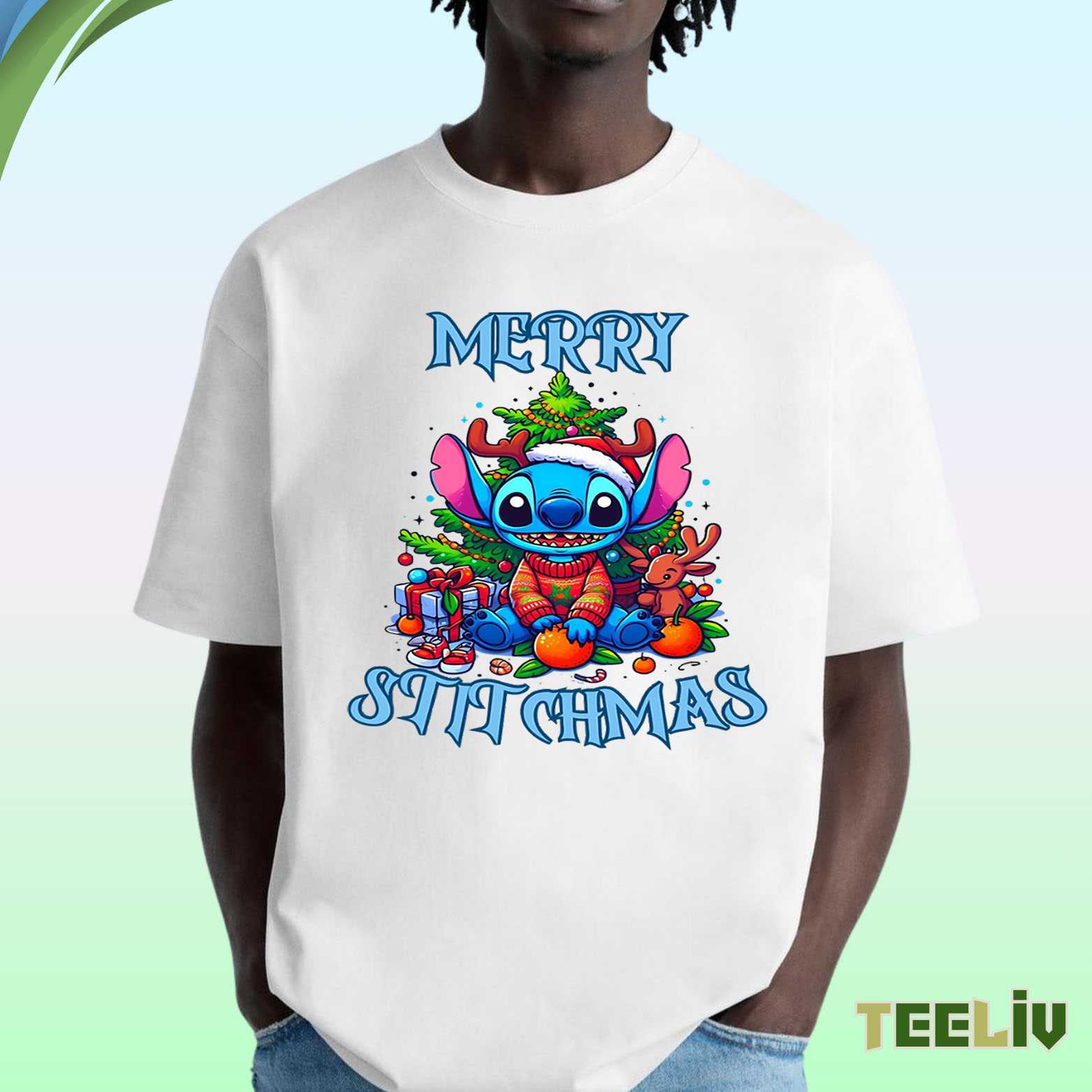 Stitch Merry Stitchmas T Shirt - Holiday Disney Merch