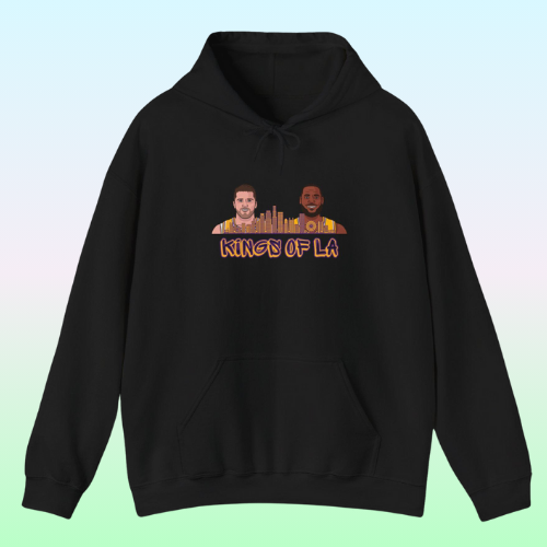 Kings Of La Hoodie – Los Angeles Basketball Duo Tribute Sweatshirt