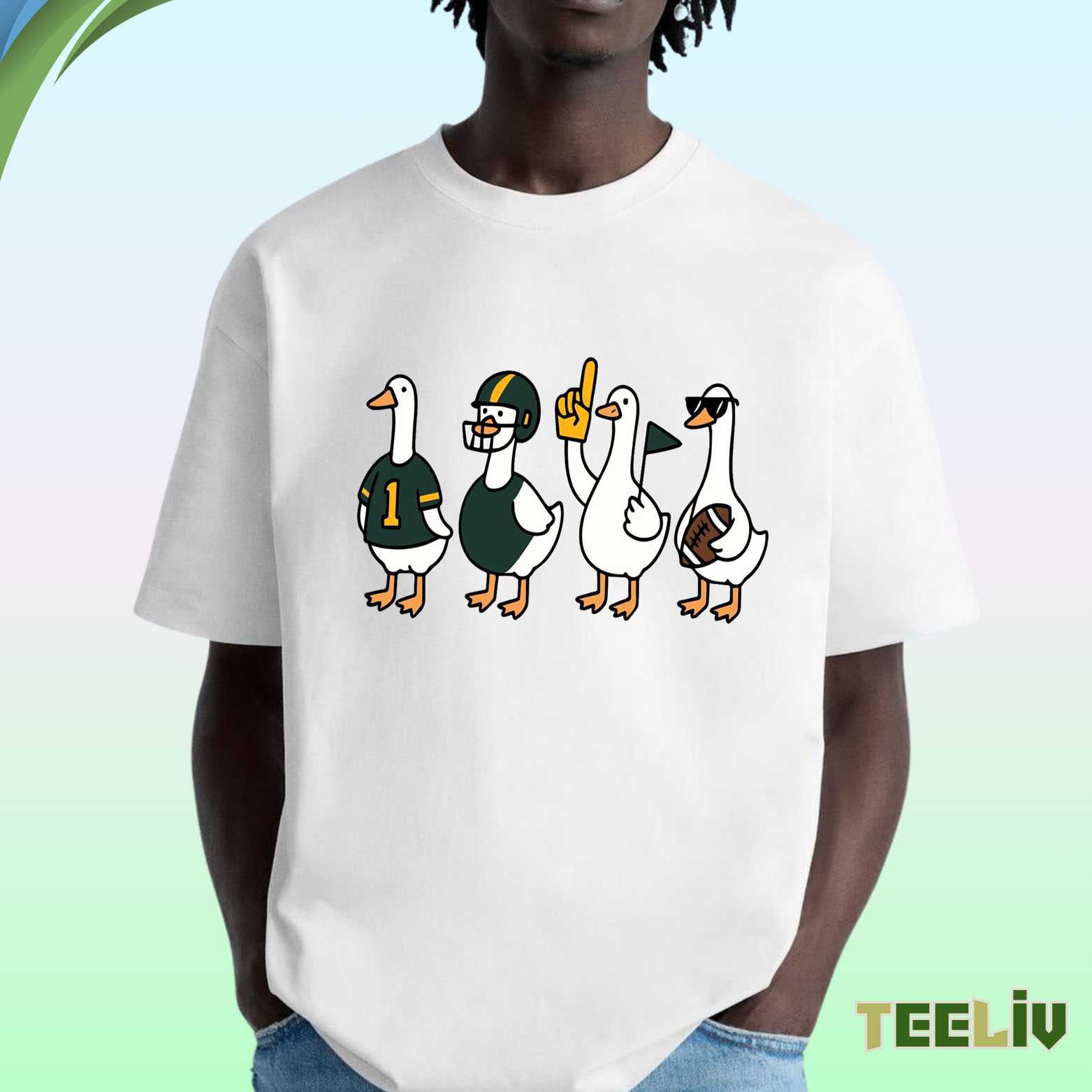 Green Bay Packers Duck T Shirt - Football Fan Merch