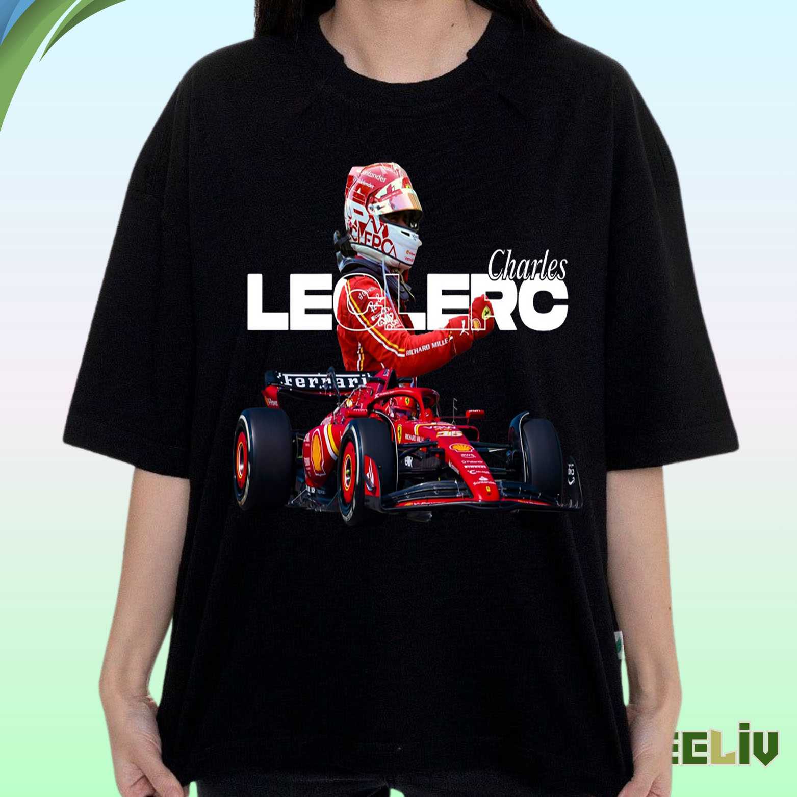 Charles Leclerc Ferrari F1 T Shirt - Racing Fan Merch