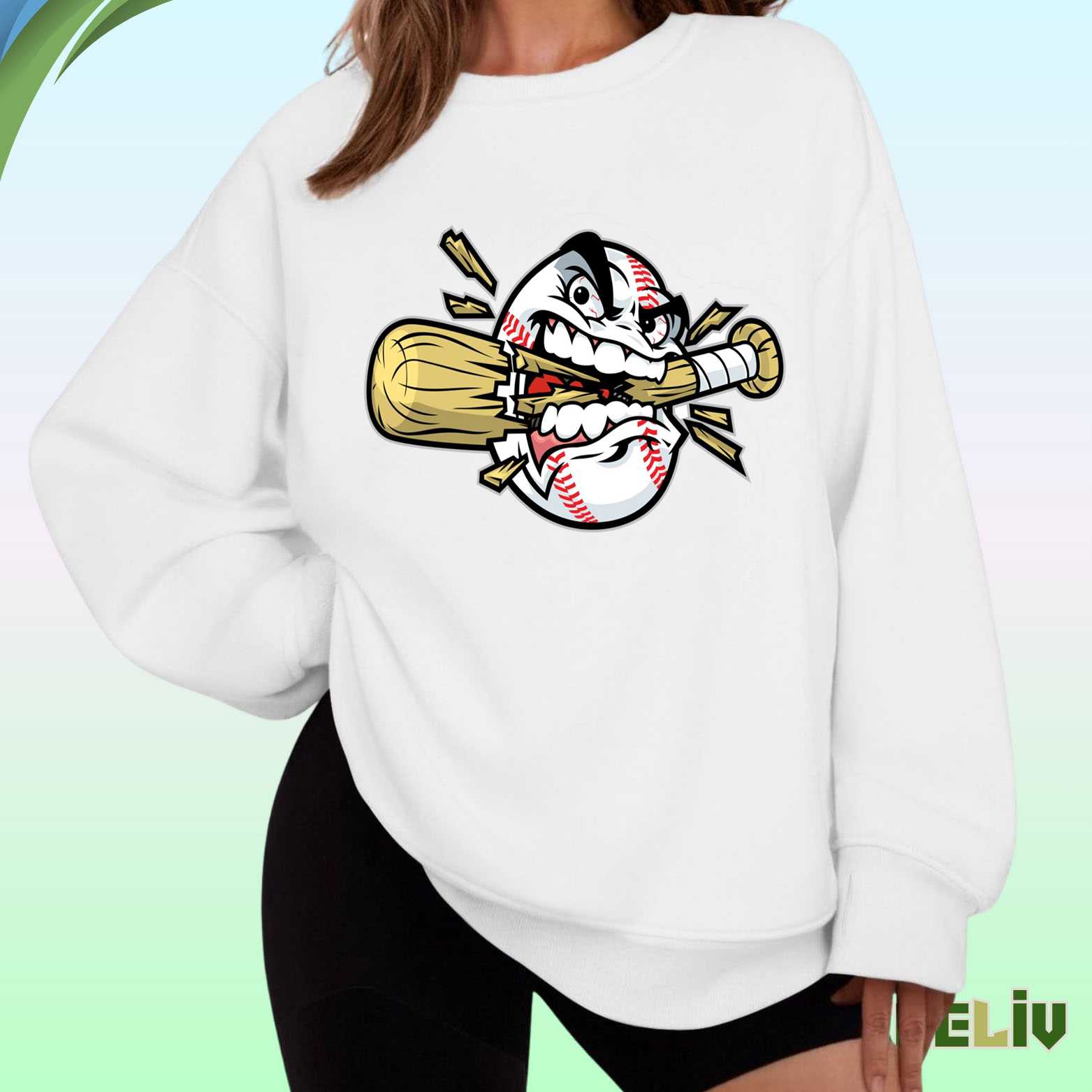 Baseball Mascot Sweatshirt - Aggressive Sports Style