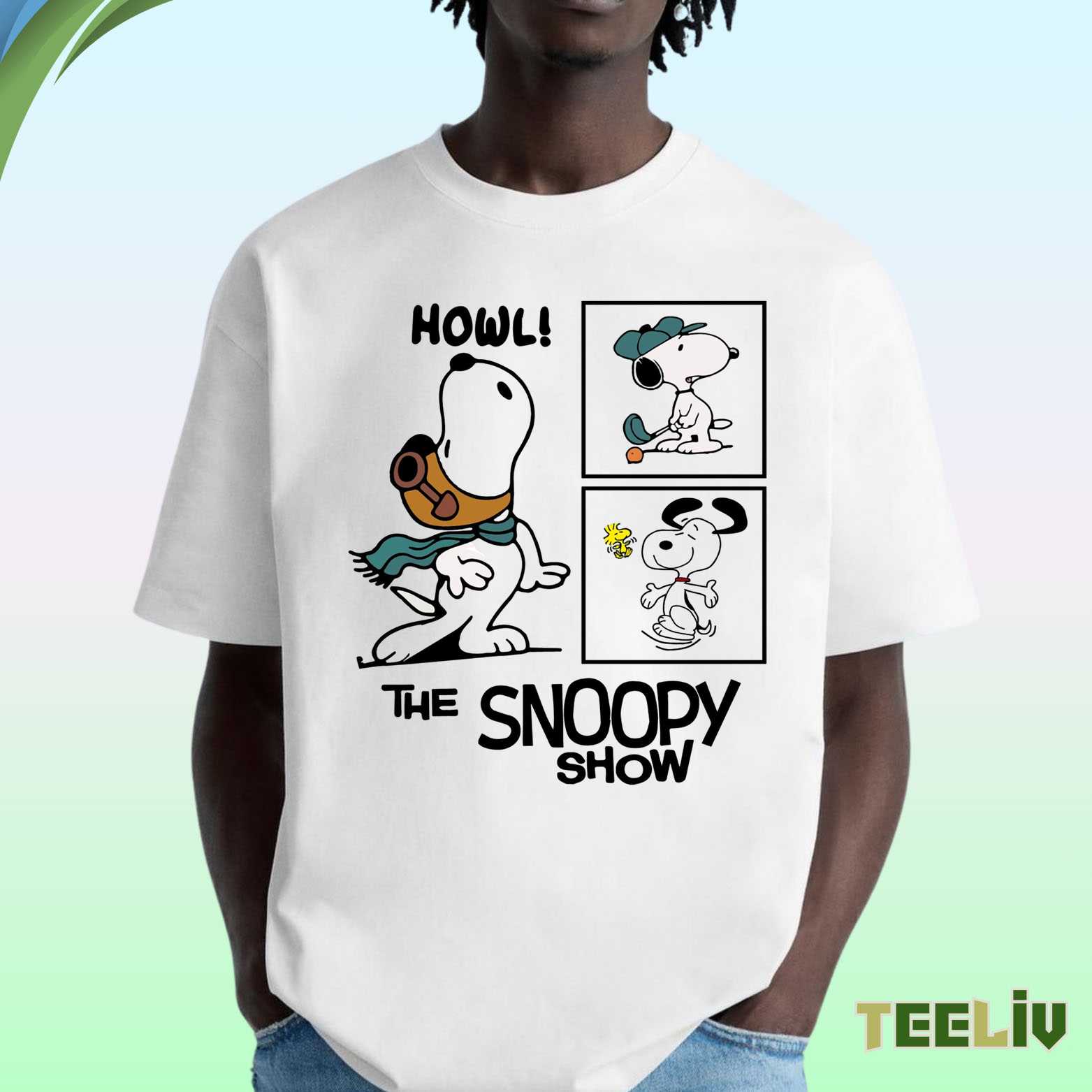 Snoopy Show Howl T Shirt - Peanuts Cartoon Style