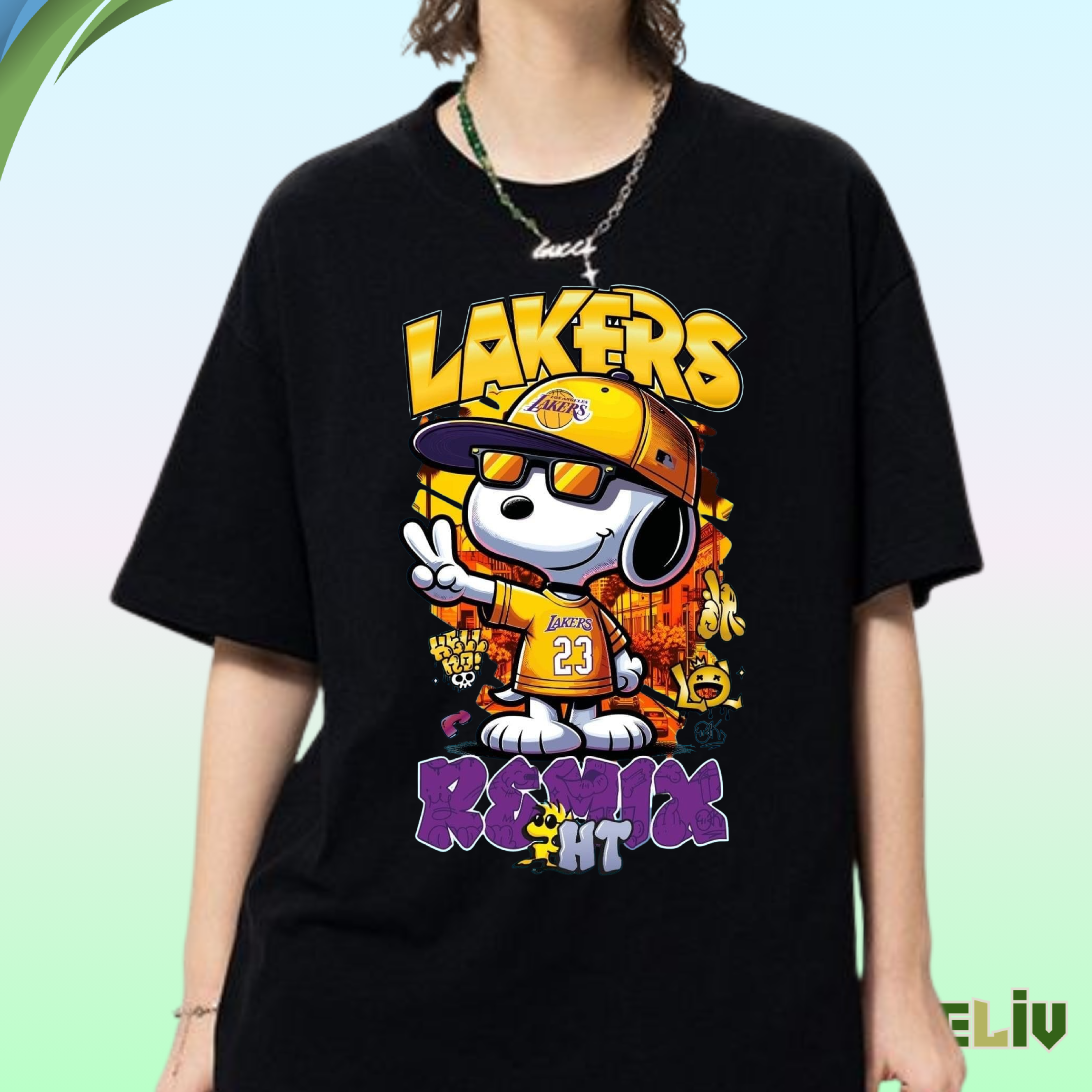 Lakers Remix Tee – Cool Snoopy Street Style Tribute