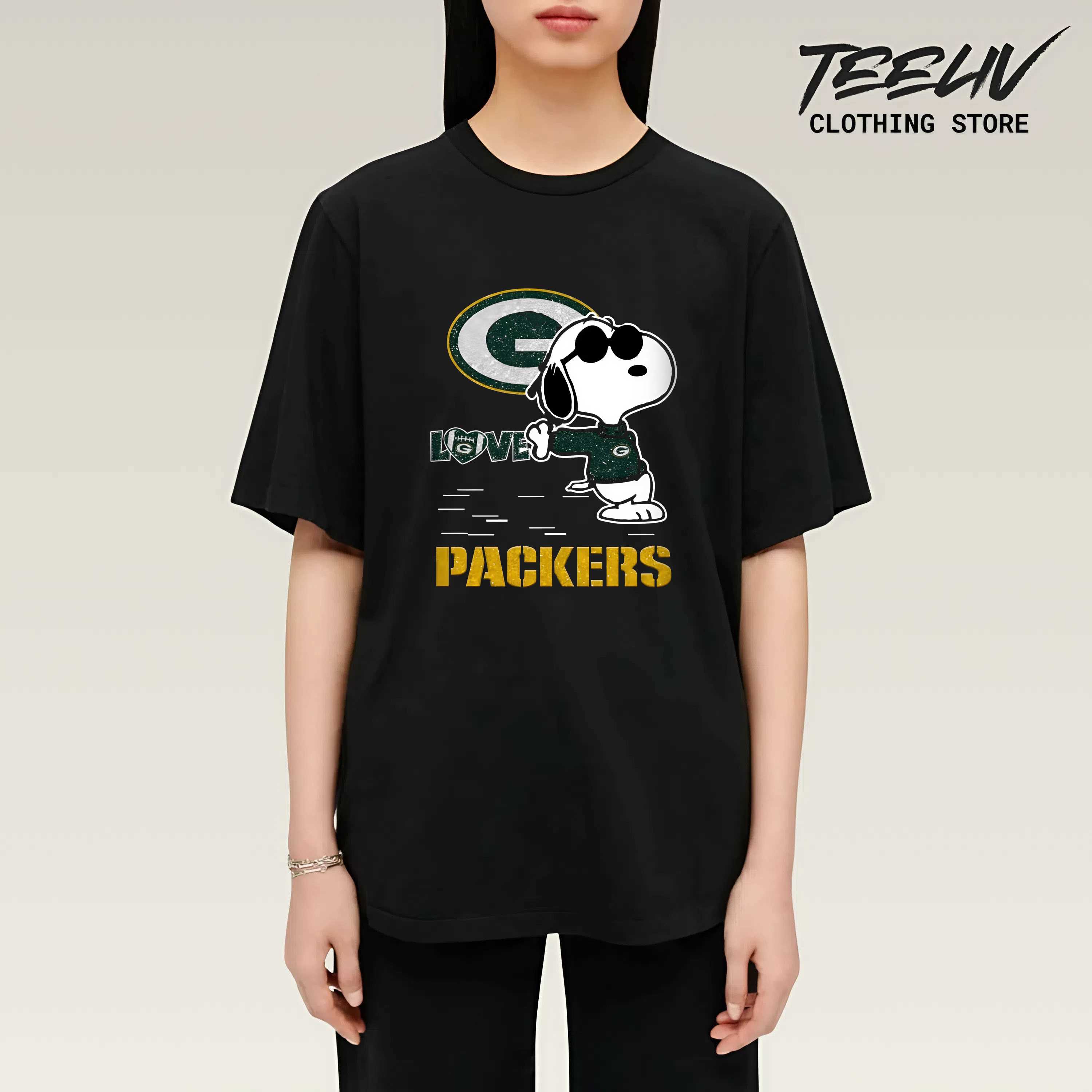Snoopy & Green Bay Packers Unisex Shirt
