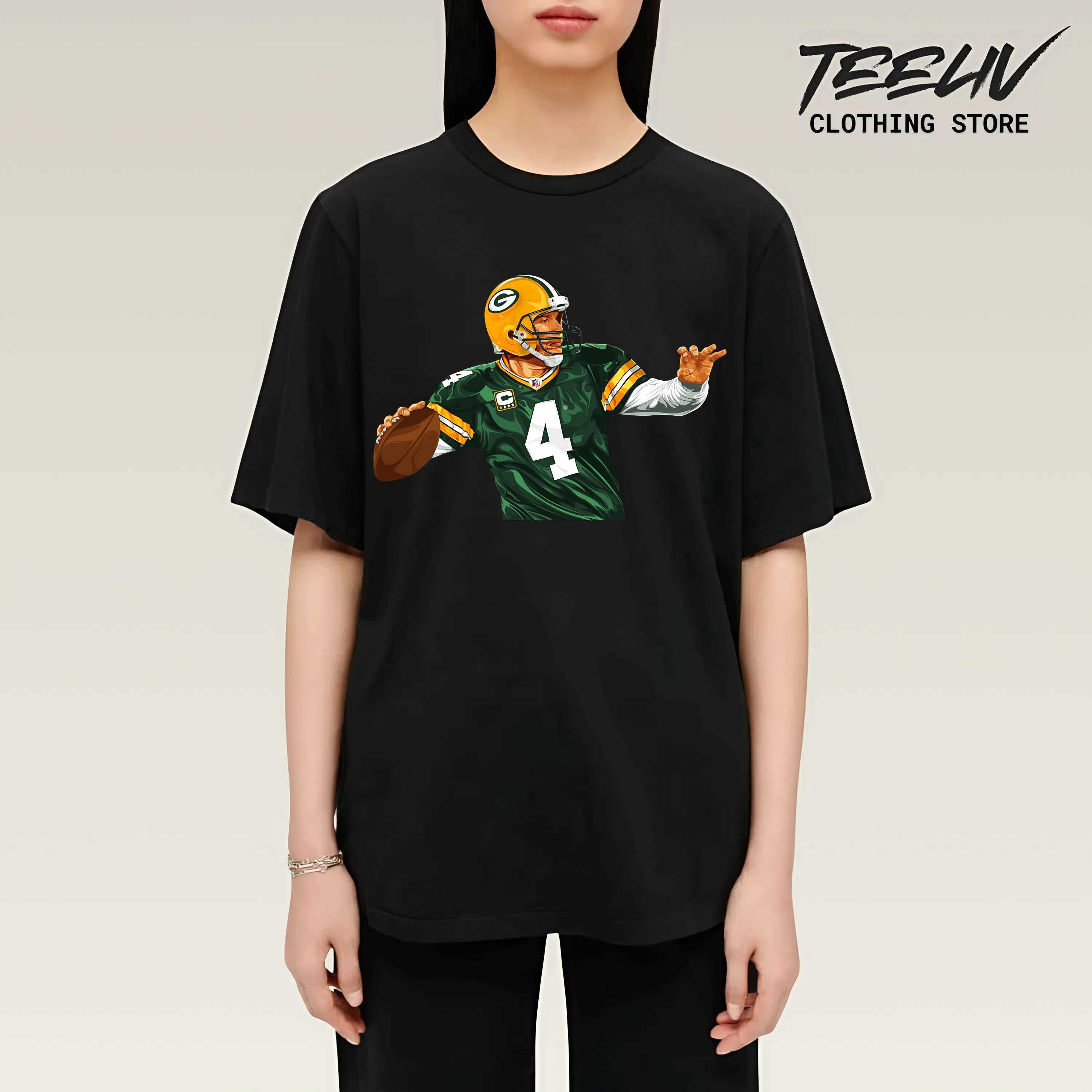 Green Bay Packers Legendary Player Printed Unisex Shirt (no 4)