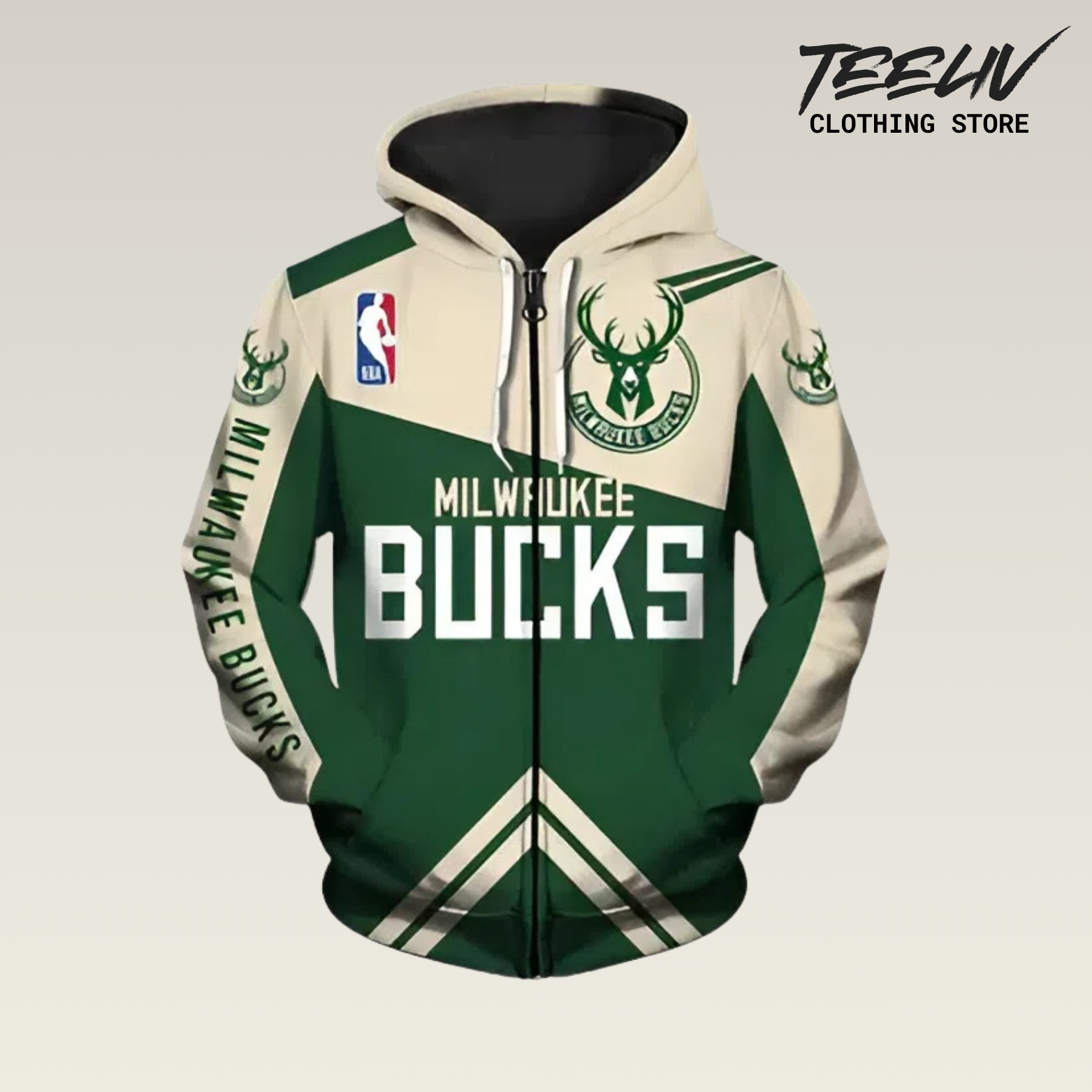 Milwaukee Bucks Forest Spirit Hoodies, Zips