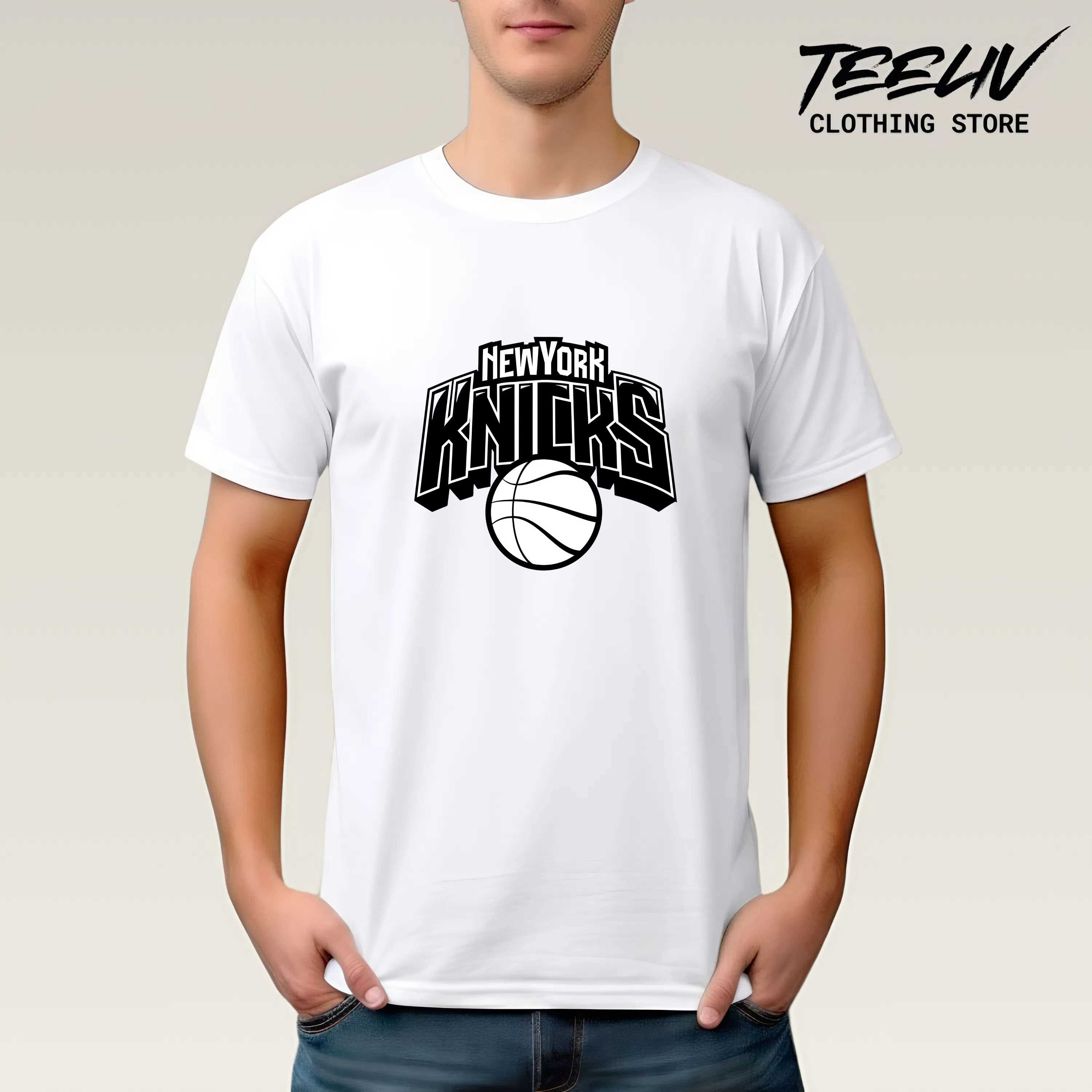New York Knicks Logo Black Unisex Shirt