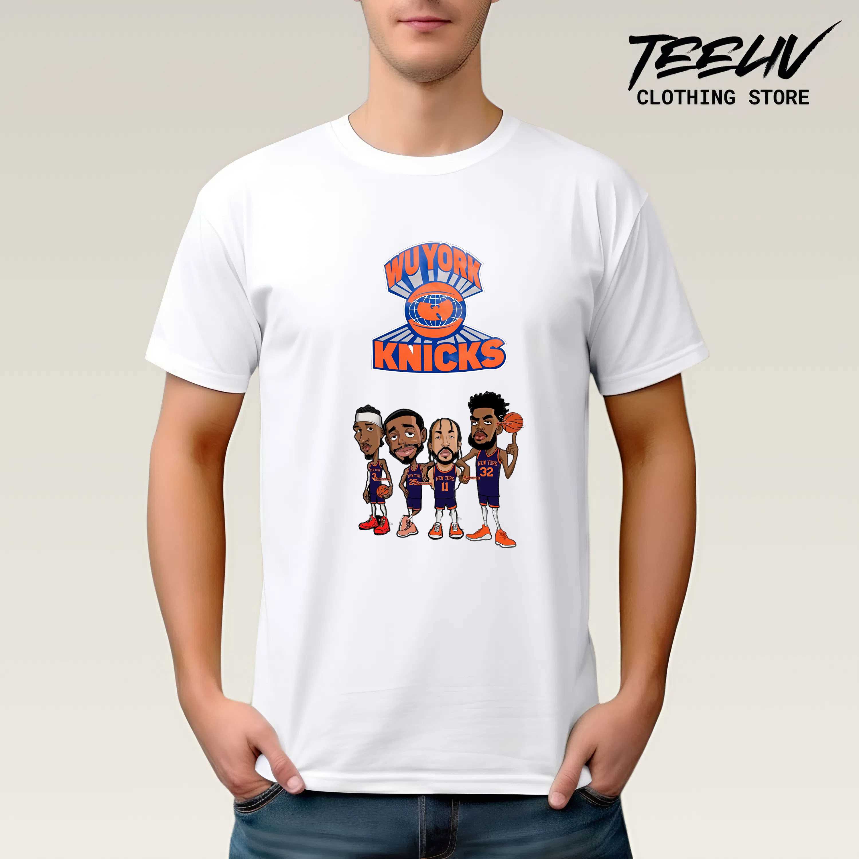 Unisex Knicks Cartoon Featured Player Shirt